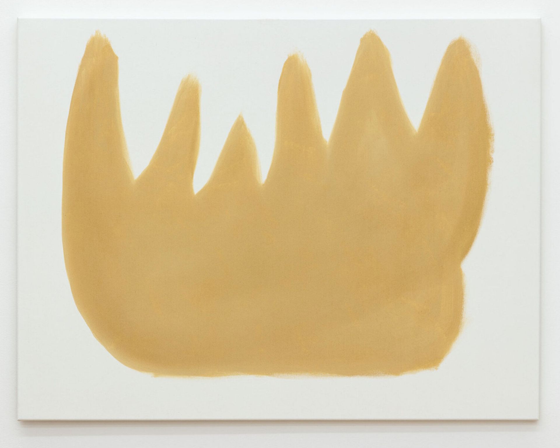 Malte Zenses, Feuer #3, 2020, lacquer and tempera on canvas, 100 × 130 cm