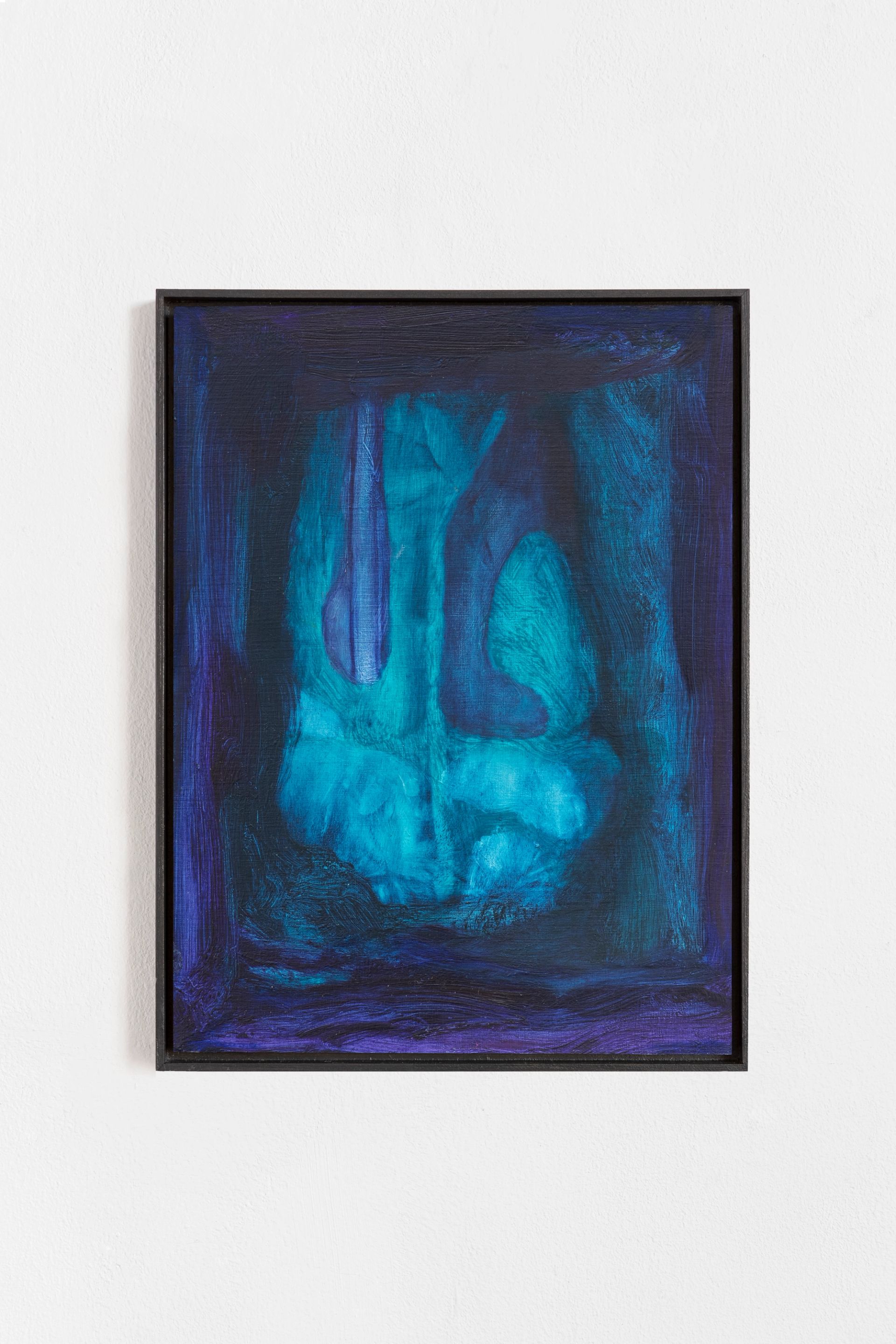 Veronika Hilger, Untitled, 2021, oil on paper on MDF, 39.9 × 29.9 cm