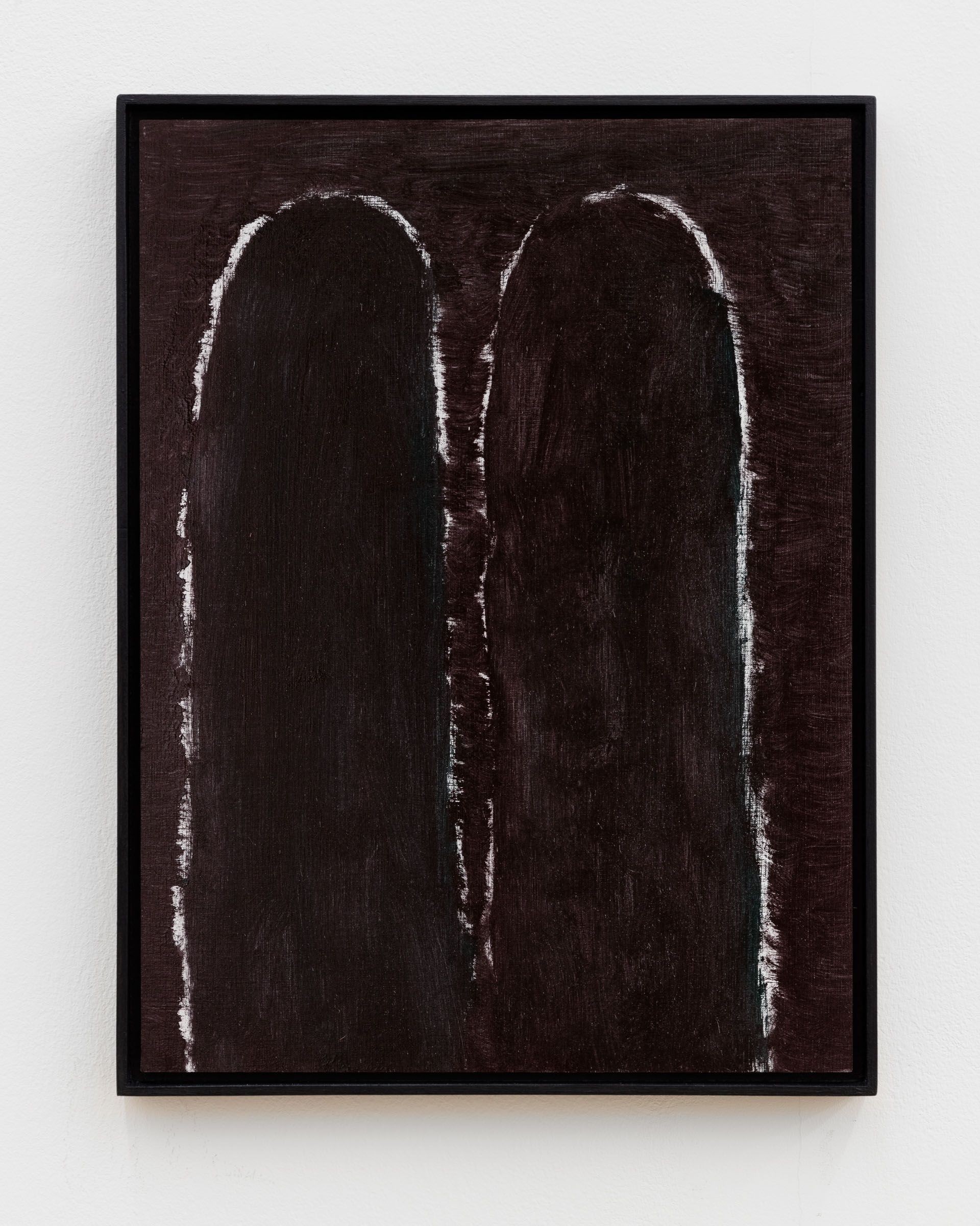 Veronika Hilger, Untitled, 2018, oil on paper on MDF in artists frame, 39,7 × 29,7 cm