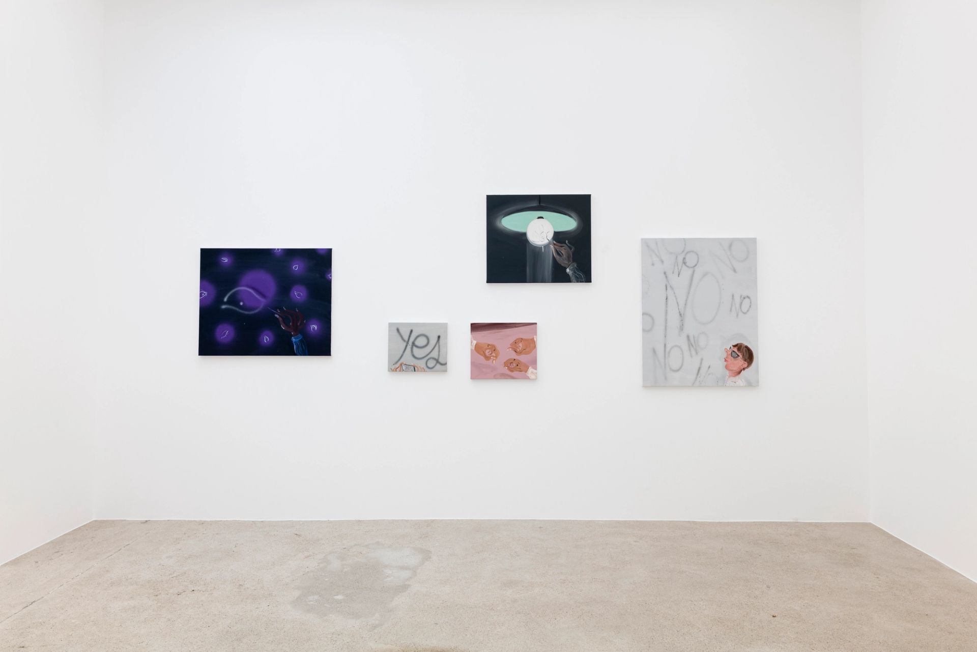Dear Reality: ASMA, Jose Bonell, Michele Cesaratto, Veronika Hilger, Isaac Lythgoe, Isabel Nuño de Buen, 2025, installation view at Sperling, Munich, photo: Sebastian Kissel
