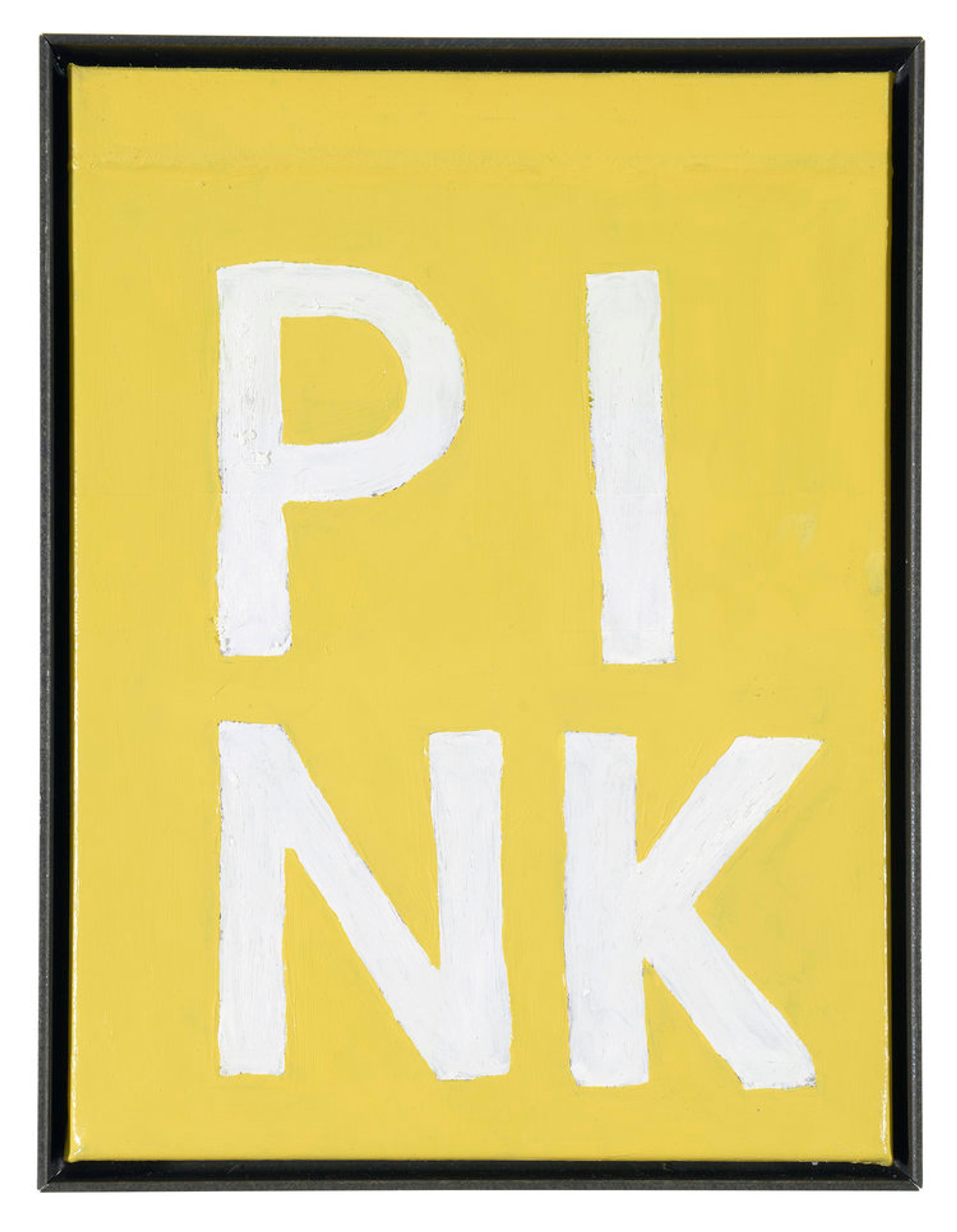 ART N MORE (Paul Bowler & Georg Weißbach), PINK (Four-letter words), 2016, Oil on canvas in artist's frame, 40 x 30 cm