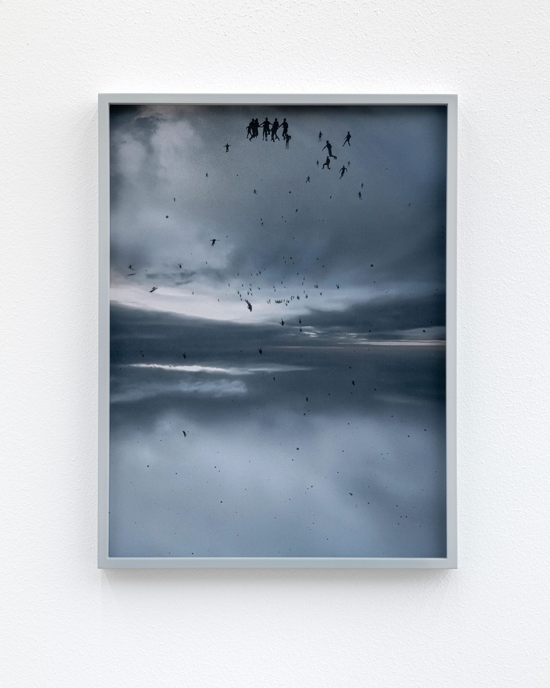 Anna Vogel, globe III, 2025, pigment print, varnish, frame finished in light gray, 40 × 30 cm (3 variations)