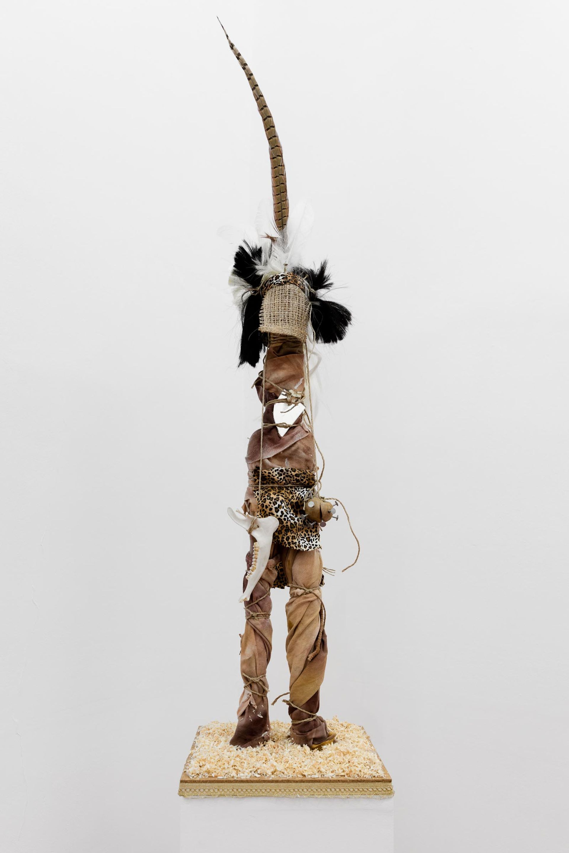 Andrew Gilbert: 'Zulu Fetish Figure', 2018, mixed media, 120 x 30 x 30 cm
