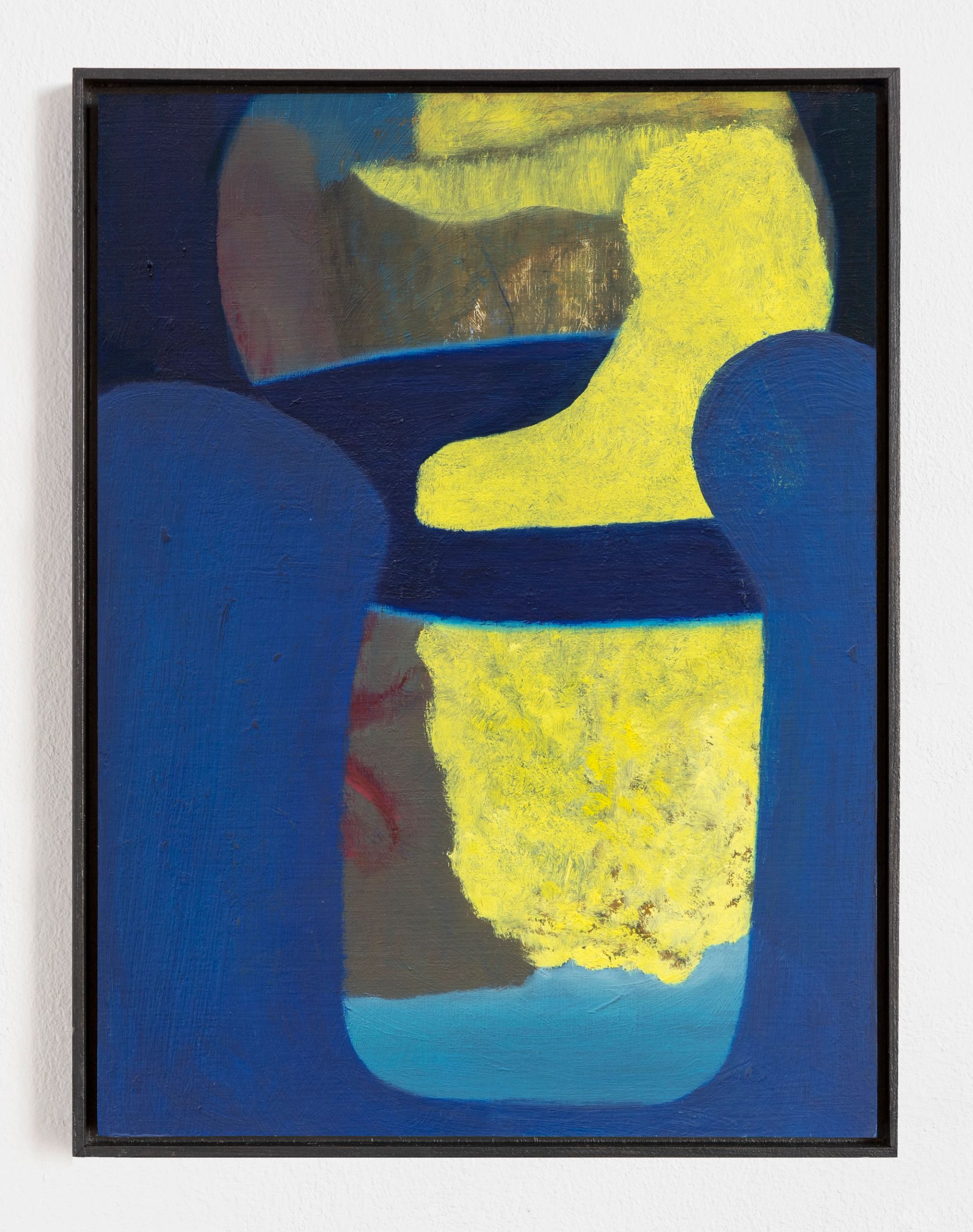 Untitled, 2021, oil on paper on MDF in artists frame, 39.6 × 29.6 cm