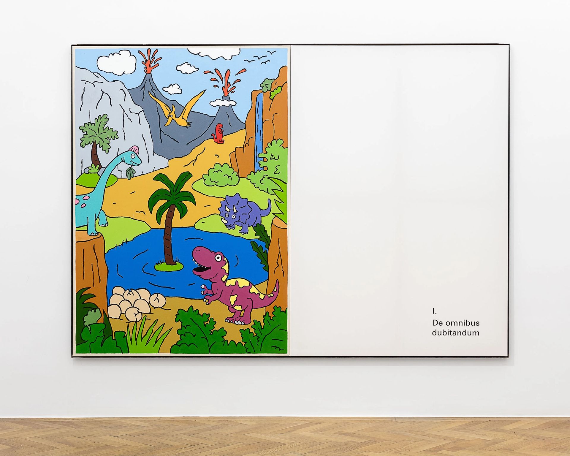 ART N MORE, De omnibus dubitandum, 2018, oil and transfer print on canvas in artist frame, 200x280cm