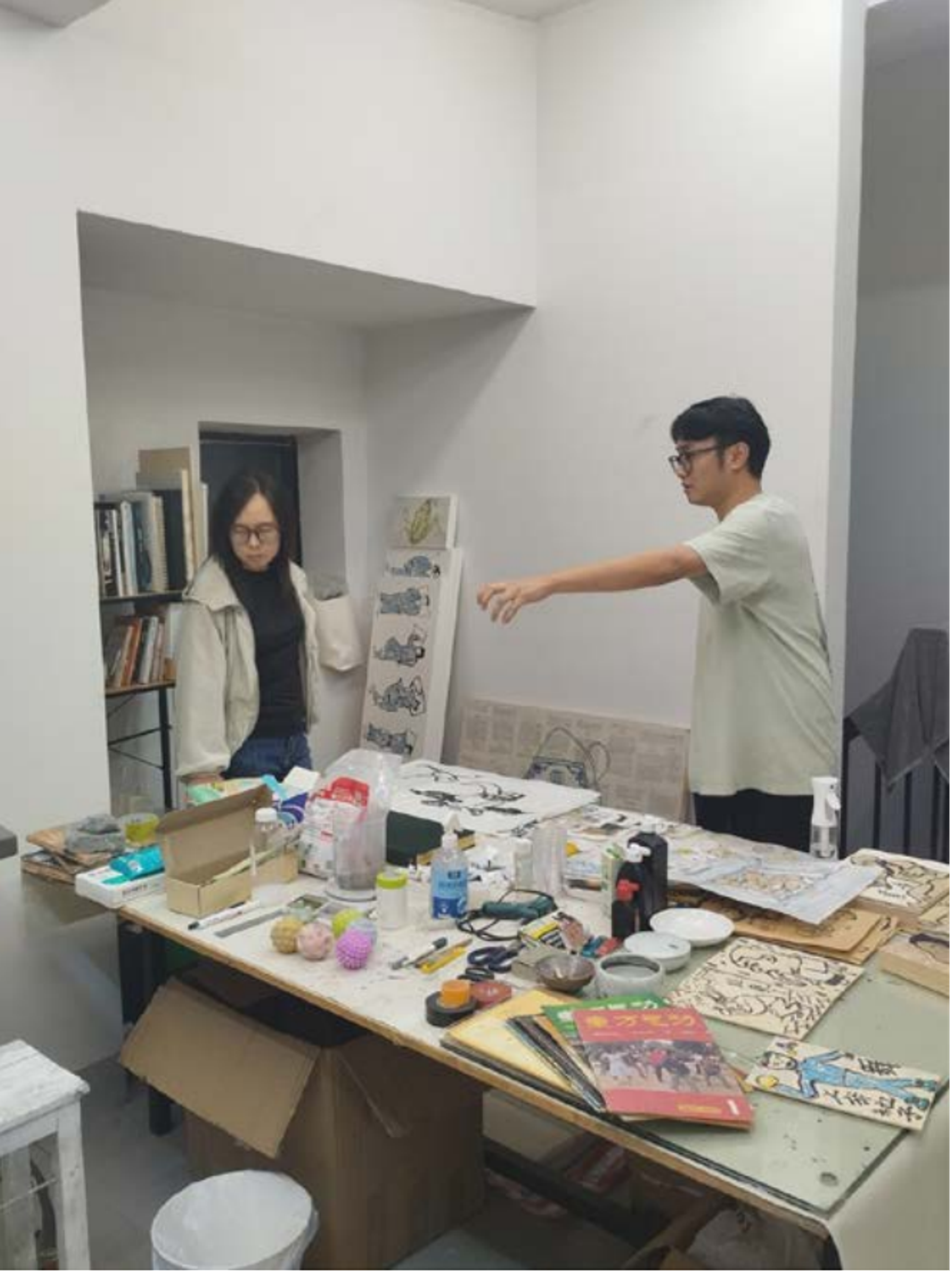 Studio visit of artist Fu Baoyi, Hangzhou, 2024