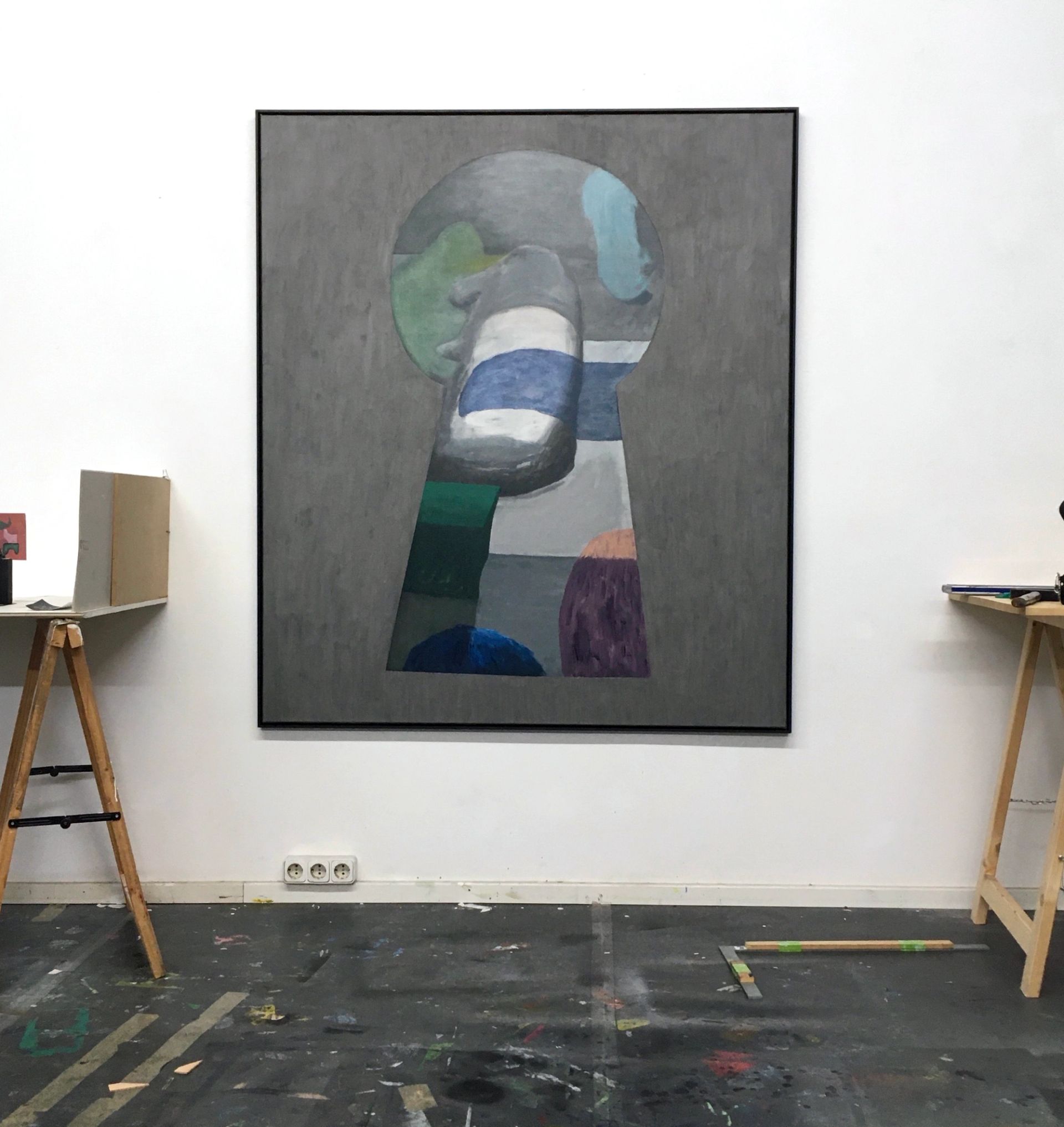Untitled, 2021, oil on canvas, 150 × 130 cm, photo by the artist
