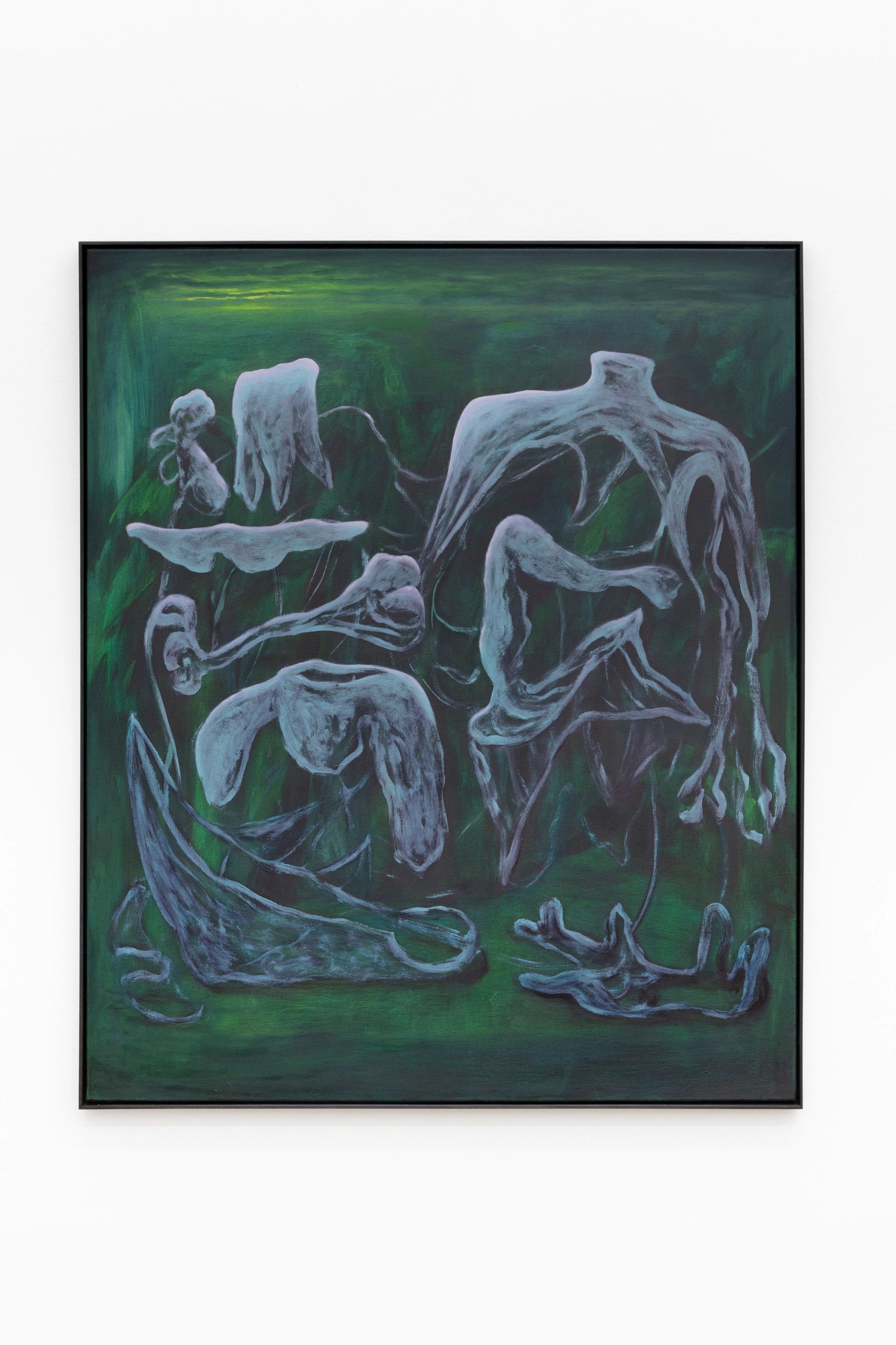 Veronika Hilger, Untitled, 2023, oil and acrylic on canvas, in wooden frame, 120 × 100 cm, VH/M 175