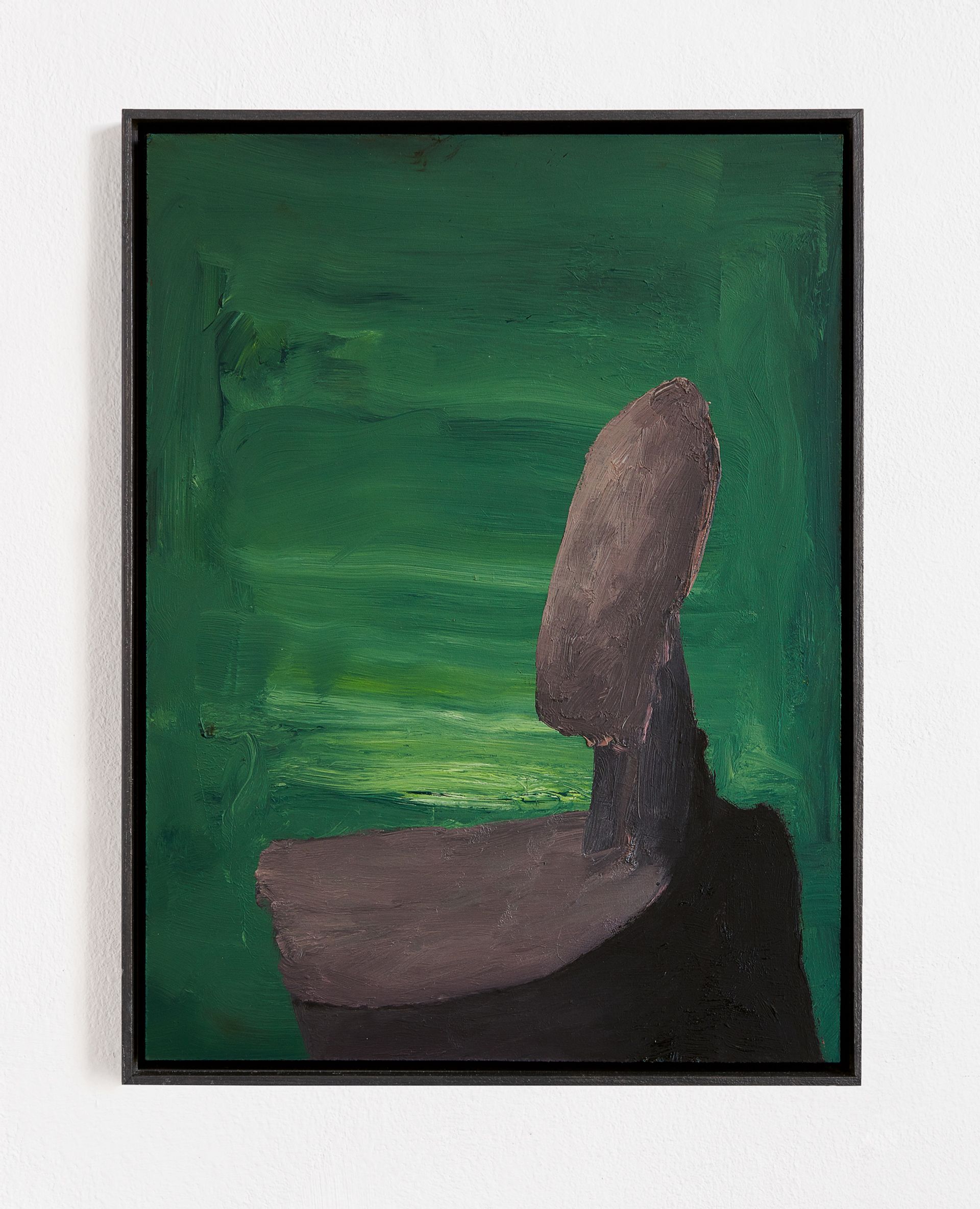 Untitled, 2017, oil on MDF in artists frame, 39.8 × 29.8 cm, photo: Nikolaus Schäffler
