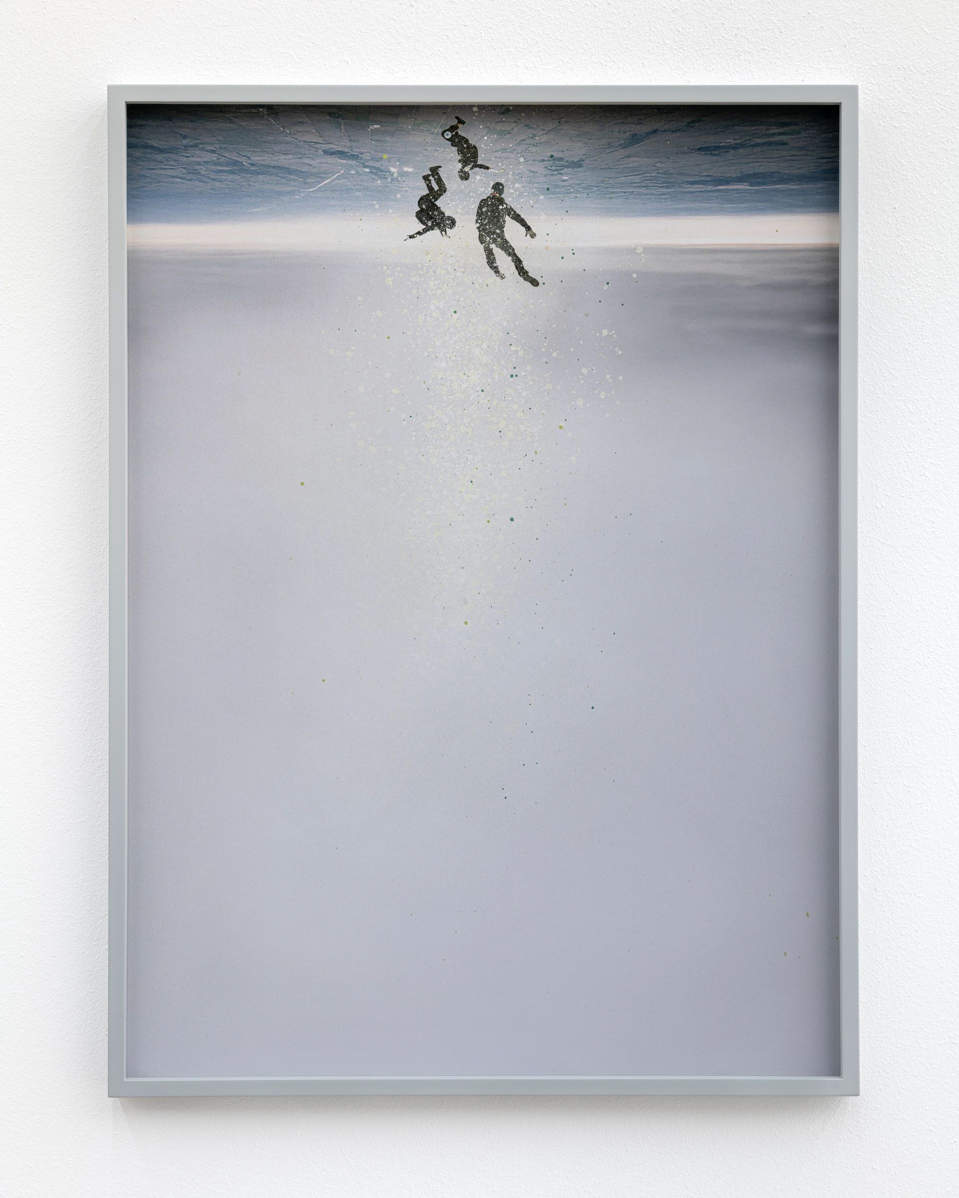 Anna Vogel, Skydiver VI, 2025, pigment print, varnish, frame finished in light gray, 61 × 45 cm (3 variations)