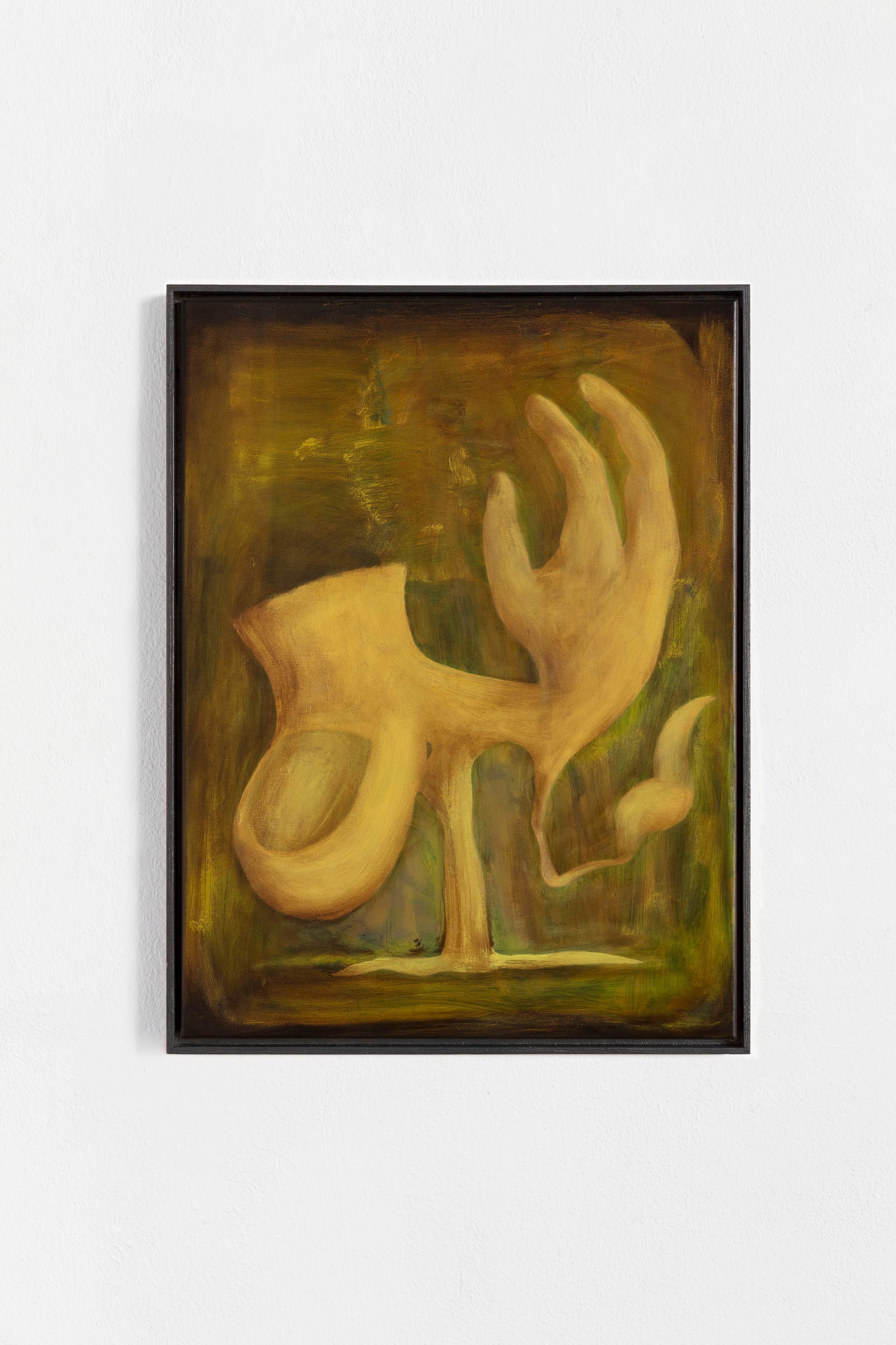 Veronika Hilger, Untitled, 2023, oil on canvas, in wooden frame, 60 × 45 cm