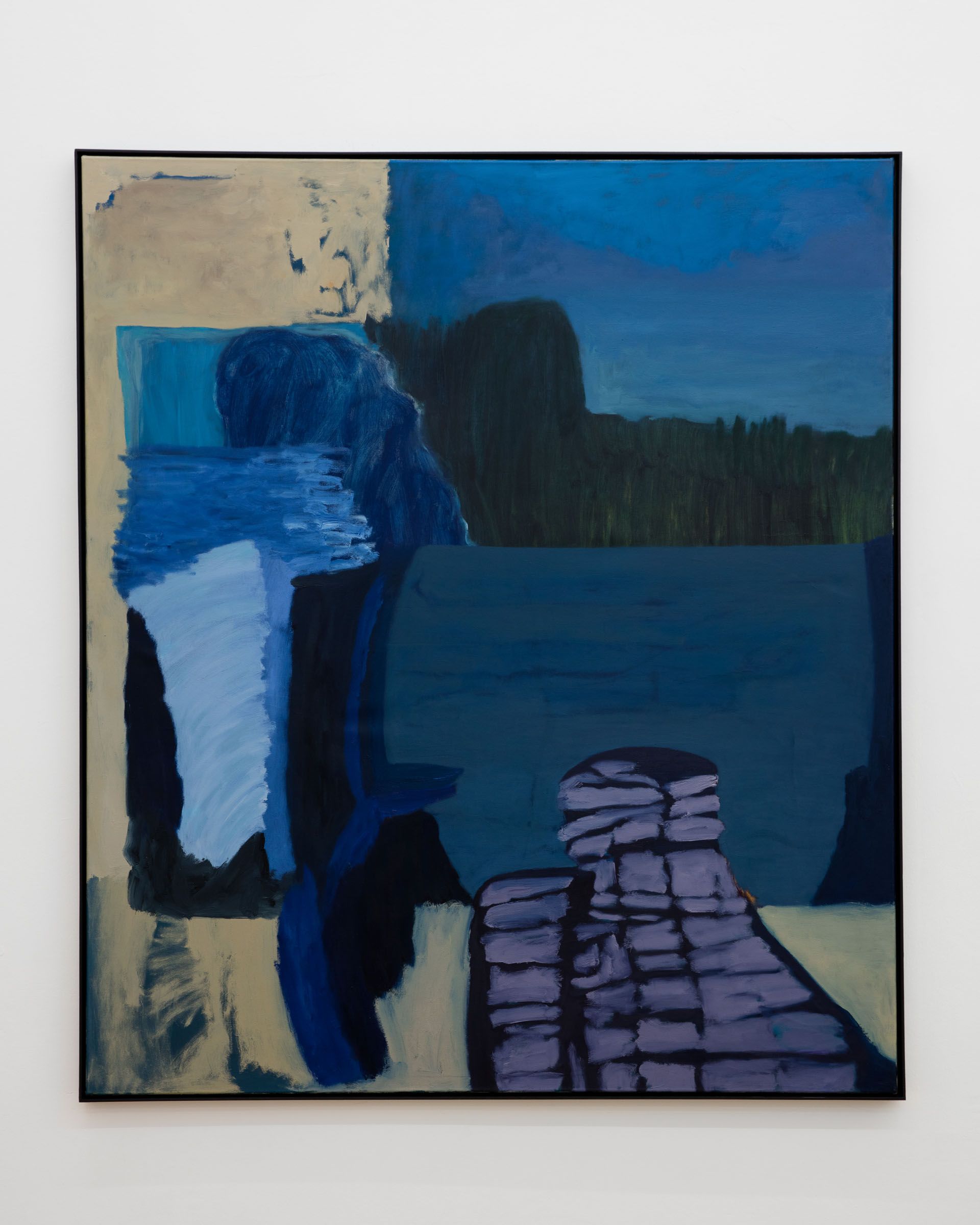 Veronika Hilger, Untitled, 2019, oil on canvas in artists frame, 150 × 130 cm