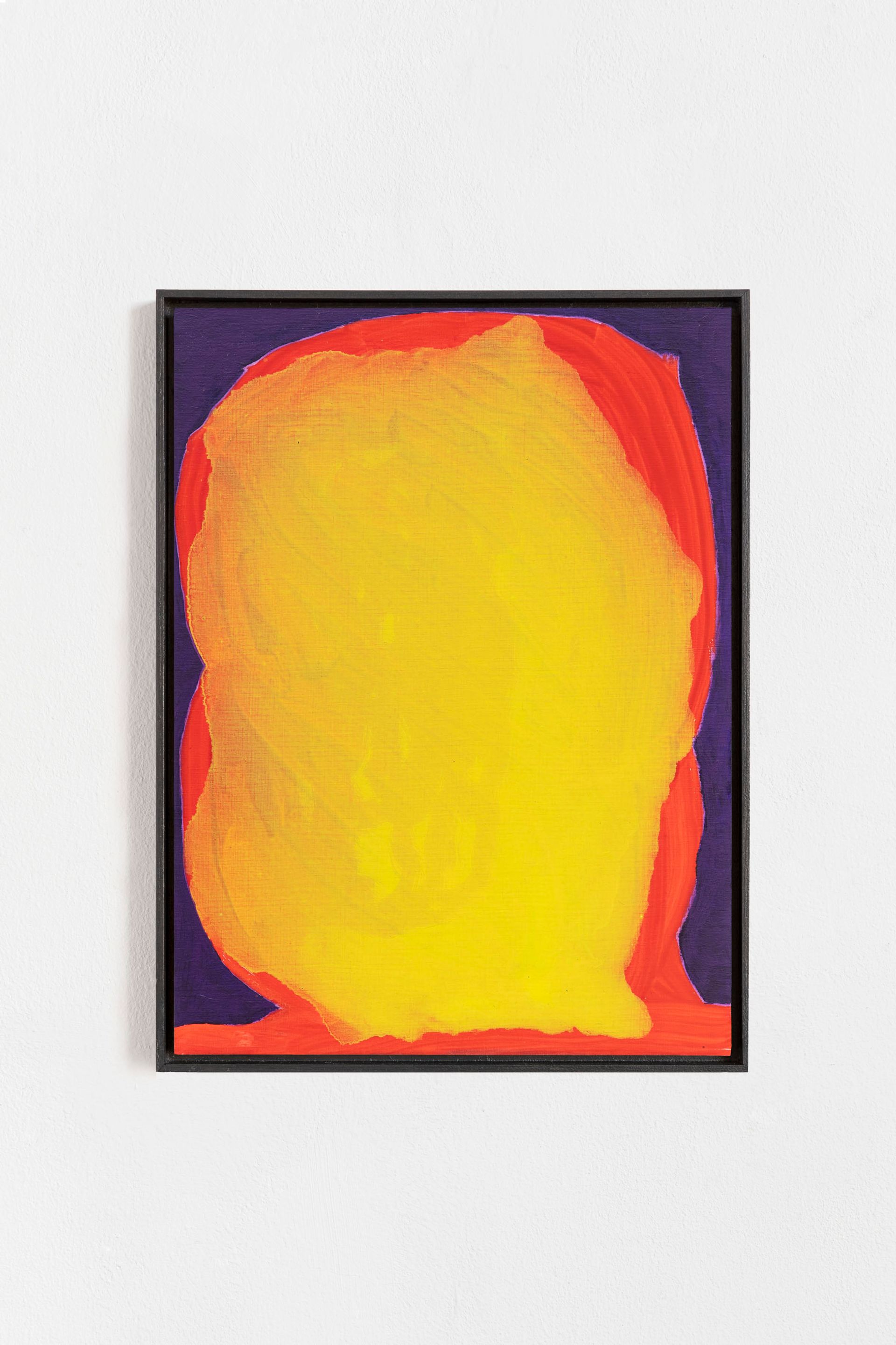 Untitled, 2021, oil on paper on MDF in artists frame, 39.8 × 29.8 cm