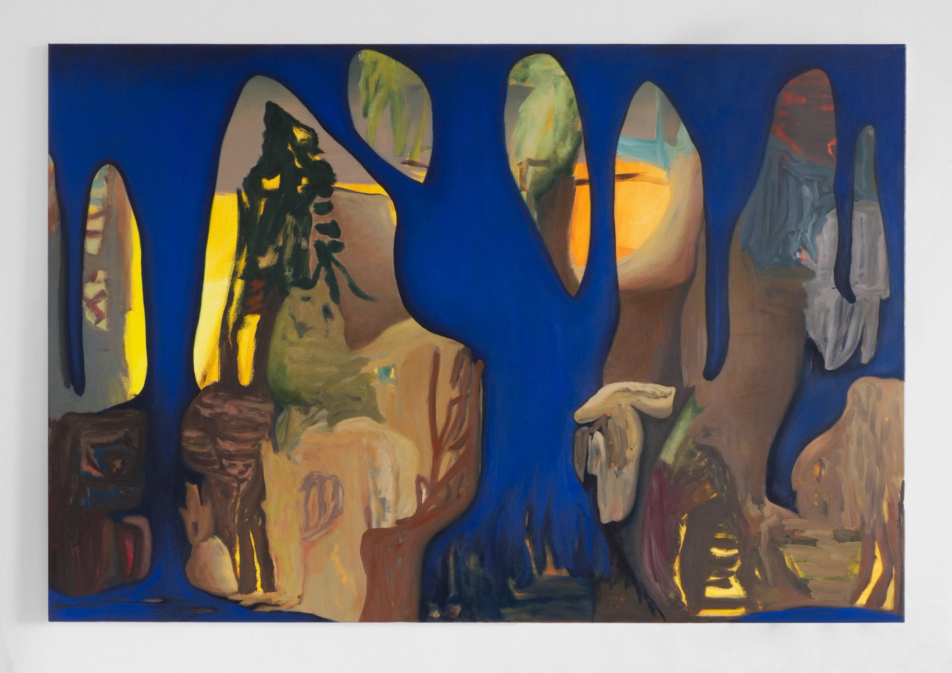 Veronika Hilger, Untitled, 2025, acrylic and oil on canvas, 120 × 175 cm (VH/M 205)