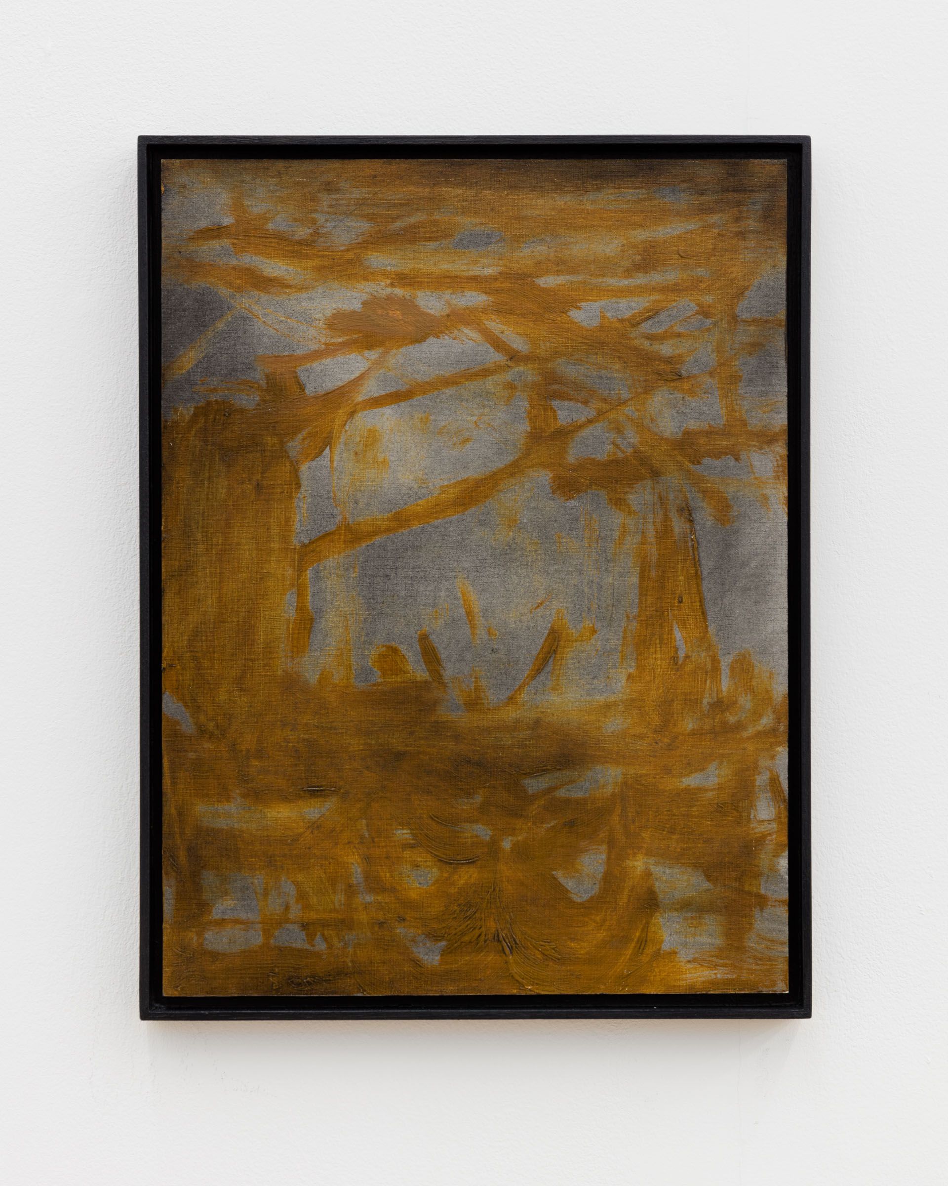 Veronika Hilger, Untitled, 2018, oil on paper on MDF in artists frame, 39,8 × 29,7 cm