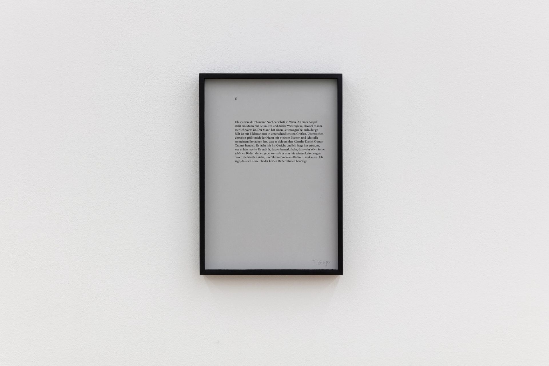 Thomas Geiger, 17, “Dreams That Money Can Buy”, 2022, digital print on paper, 32.5 × 23 × 3 cm (framed), photo: Sebastian Kissel