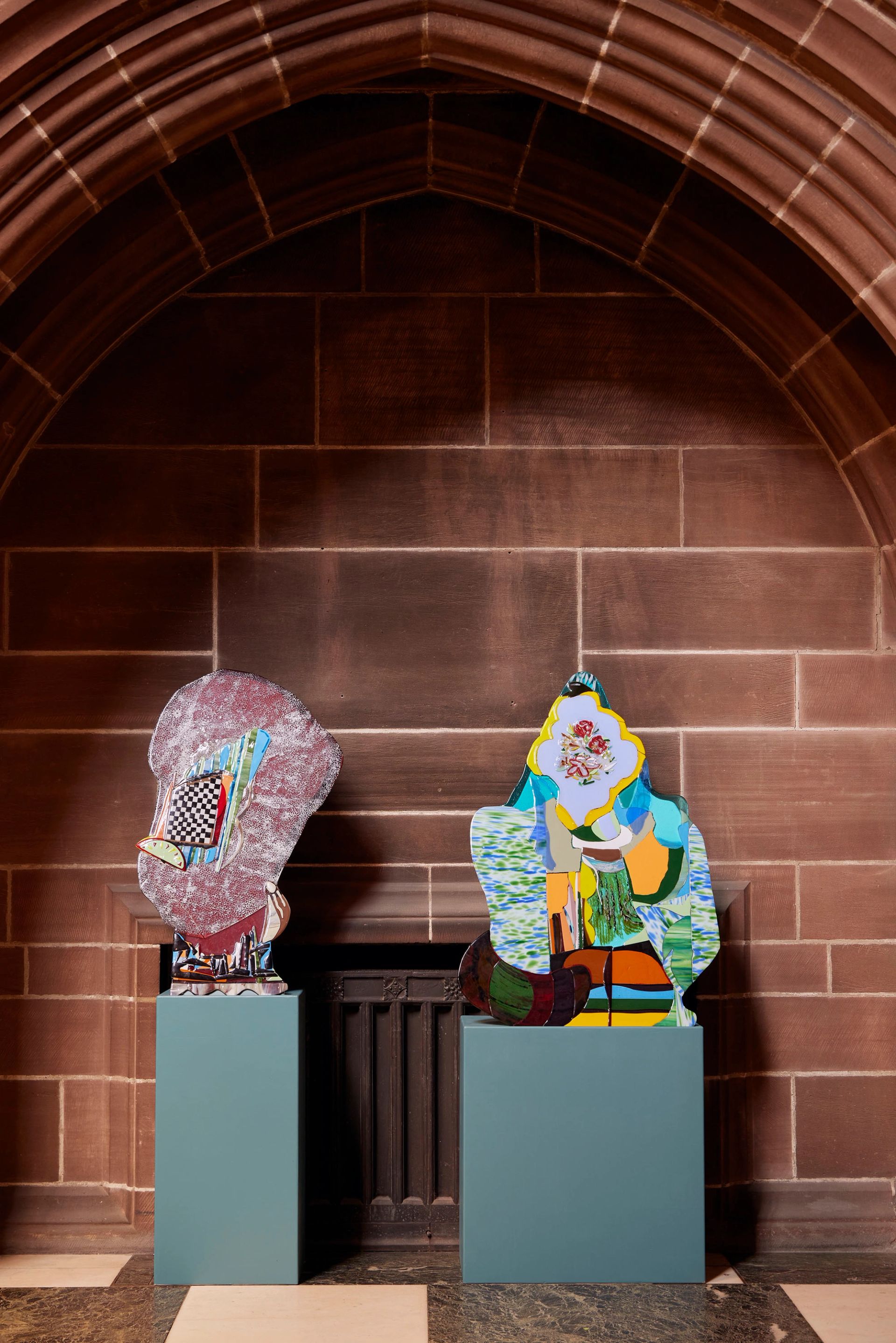 Ana Navas at Liverpool Cathedral, as part of Liverpool Biennial 2025, BEDROCK, curated by Marie-Anne McQuay, photography by Mark McNulty