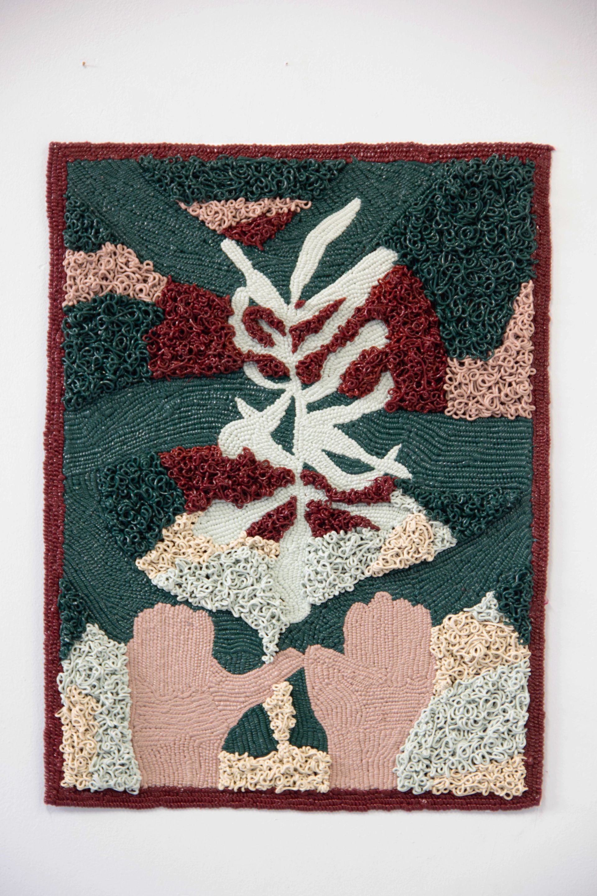 Sophia Mainka, Oracle des Plantes (Salbei), 2024, silicone on cotton, 75 × 57 × 1 cm