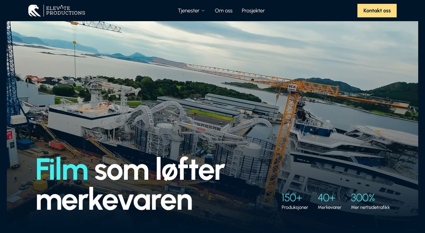 Forsiden til Elevate Productions
