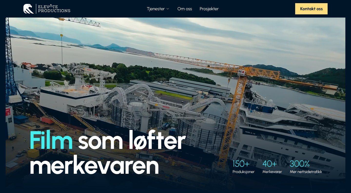 Forsiden til Elevate Productions