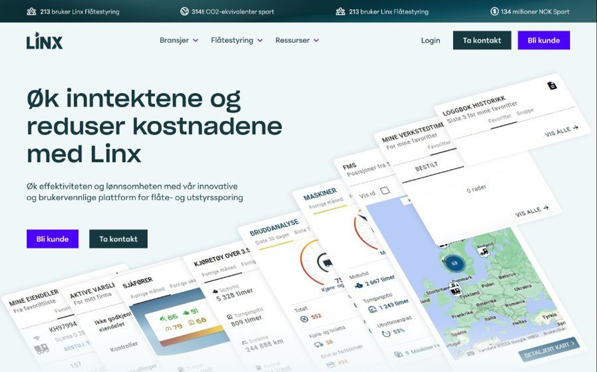Heroen på den nye LINX-forsiden