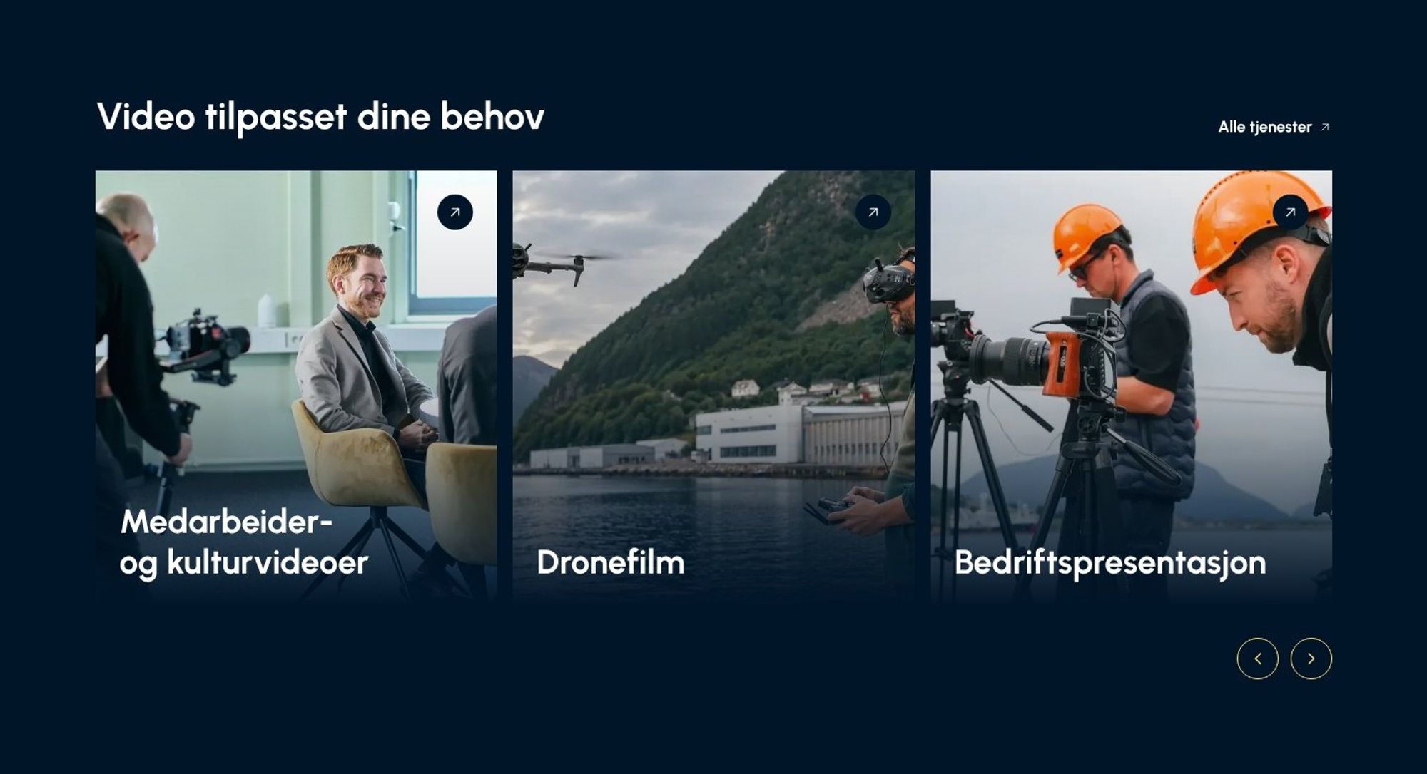 Slider med tjenester tilpasset ulike behov