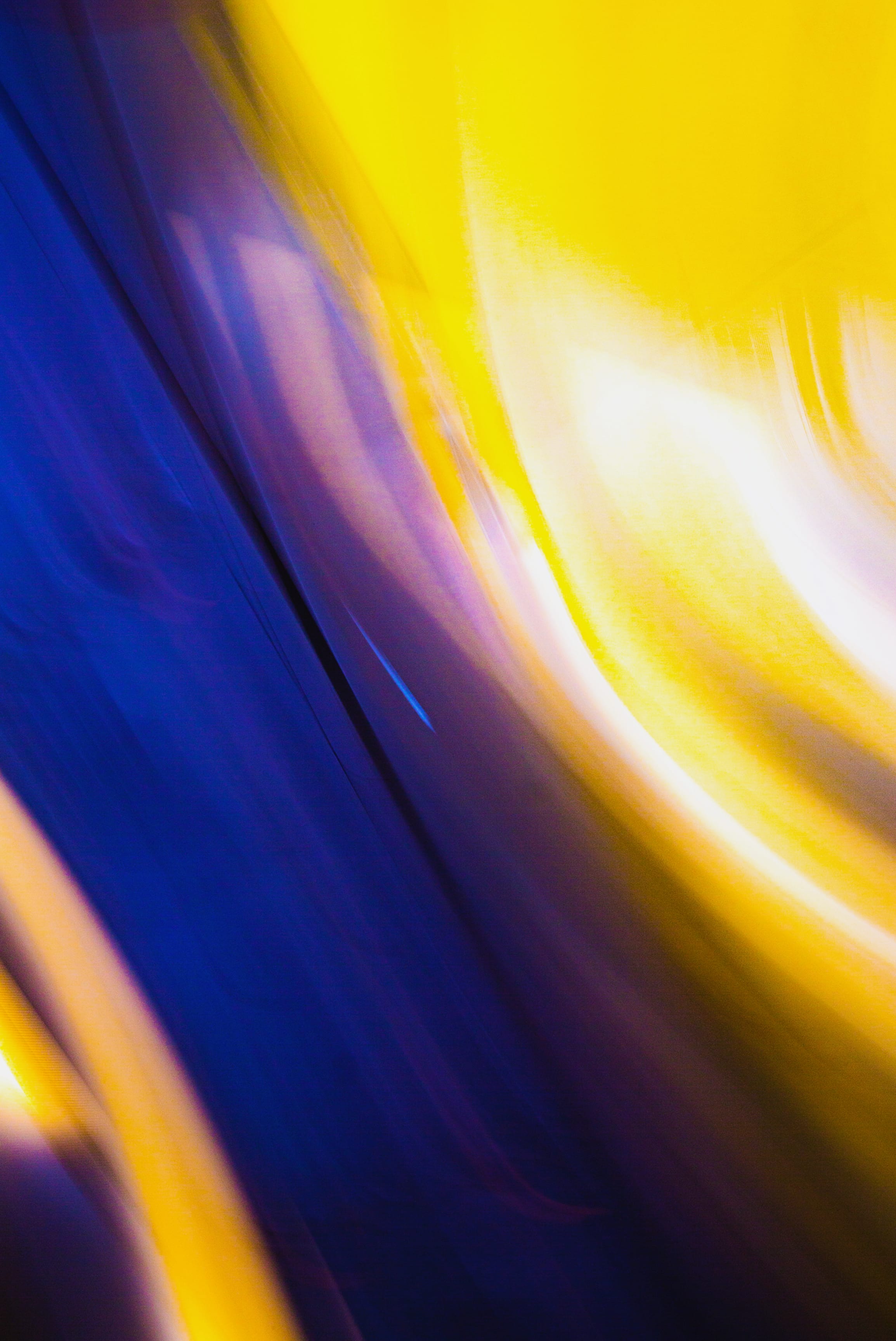Martin C. Schmidt abstrakte Fotografie Licht Malerei gelb und blau