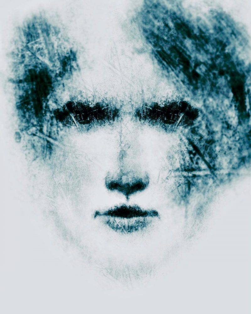 Zoko disegno digitale volto astratto