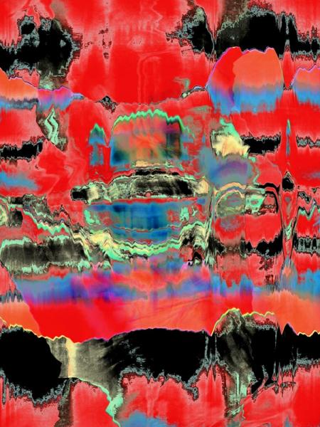 Photography, Scanography by Michael Monney aka acylmx, Abstract Image in Red
