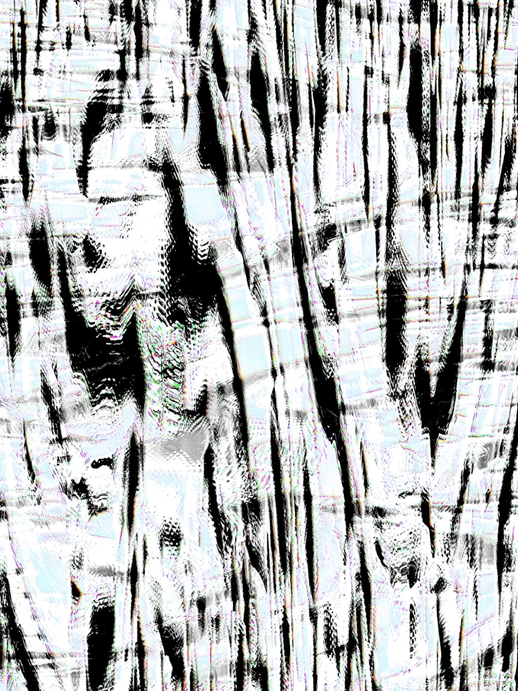 摄影，Michael Monney aka acylmx的扫描照片，黑白的抽象图像
