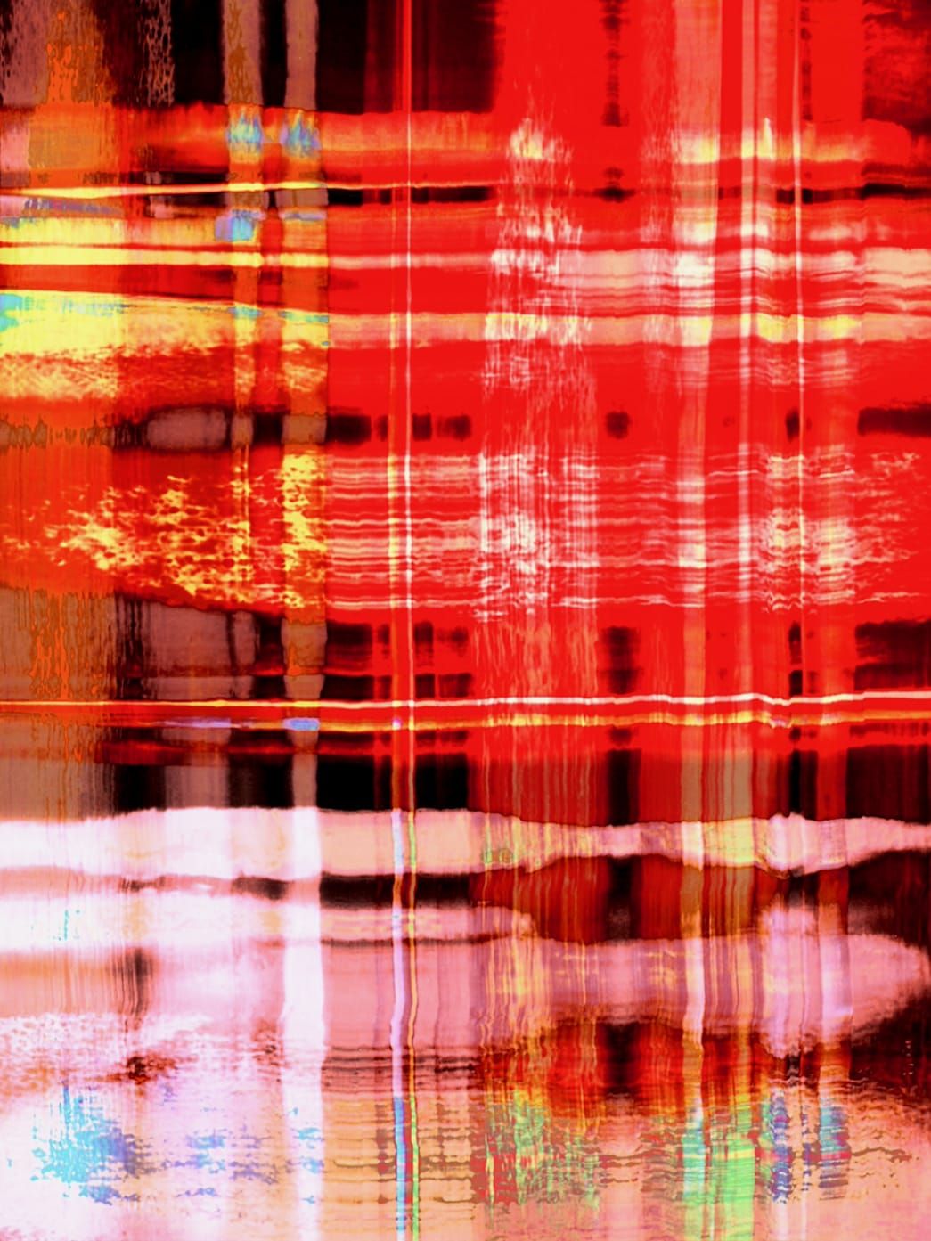 Fotografía, Scanography by Michael Monney aka acylmx, Imagen abstracta en rojo