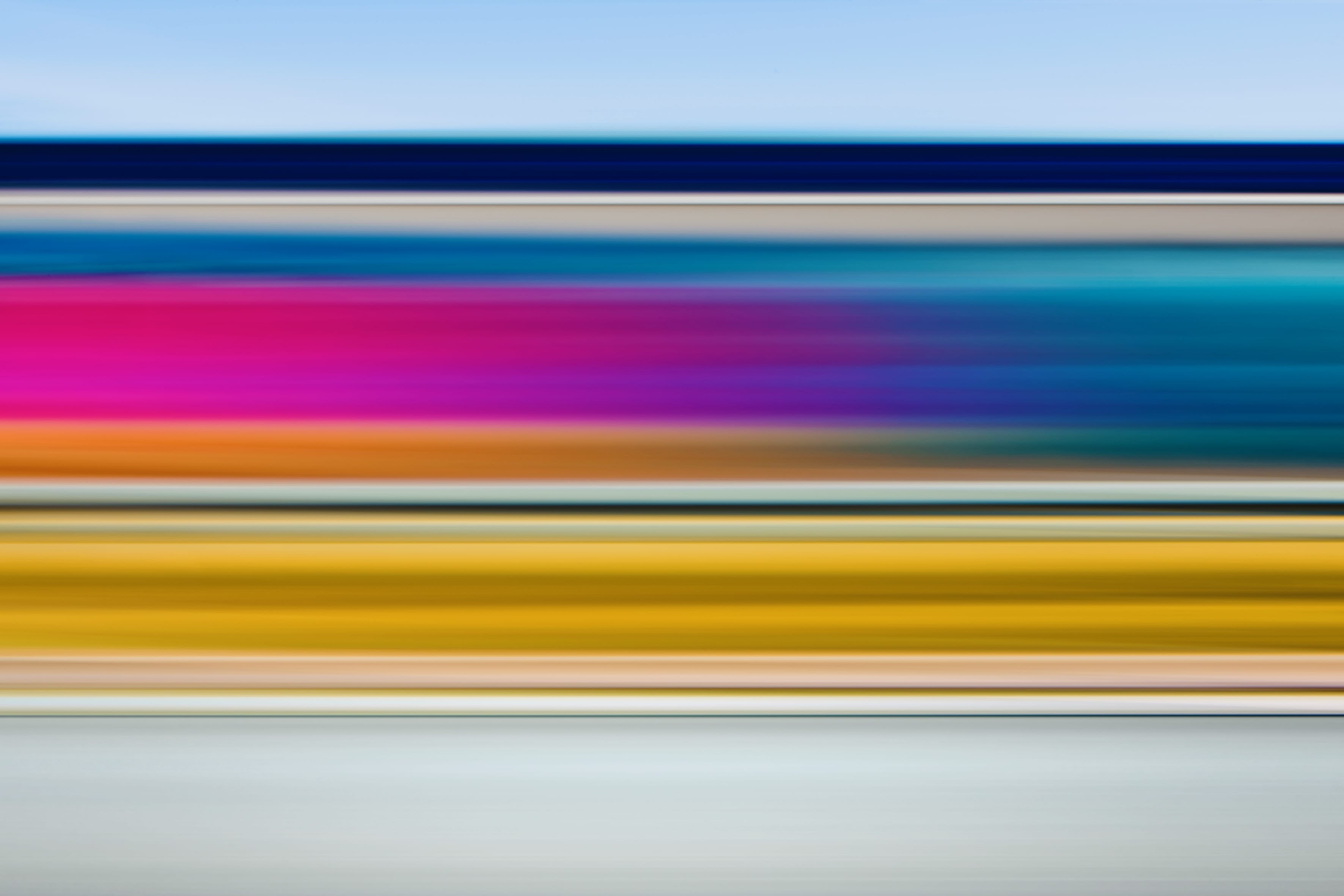 Martin C. Schmidt施密特 抽象摄影 运动模糊 五颜六色的条纹