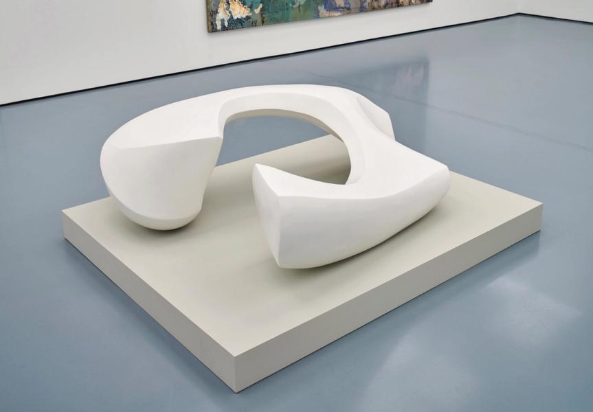 Carola Eggeling Sculpture Bronze in White Lacquered