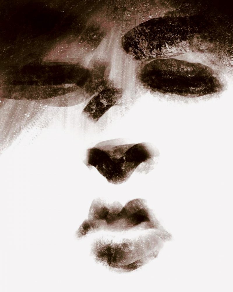 Zoko dessin numérique visage abstrait sans contour