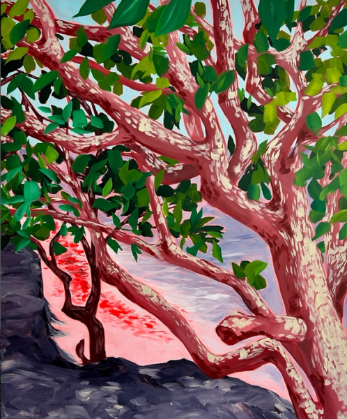 Vanessa van Meerhaeghe ist eine in Brüssel ansässige Malerin. Ihr abstraktes Gemälde "The Tree"ist aus lebendigen Acrylfarben gefertigtes Kunstwerk, ein leidenschaftlicher Tanz aus Expressionismus und halb abstrakter Form. Jeder Strich verkörpert die robuste Essenz des Lebens und fängt die dynamische Energie des Baumes ein.