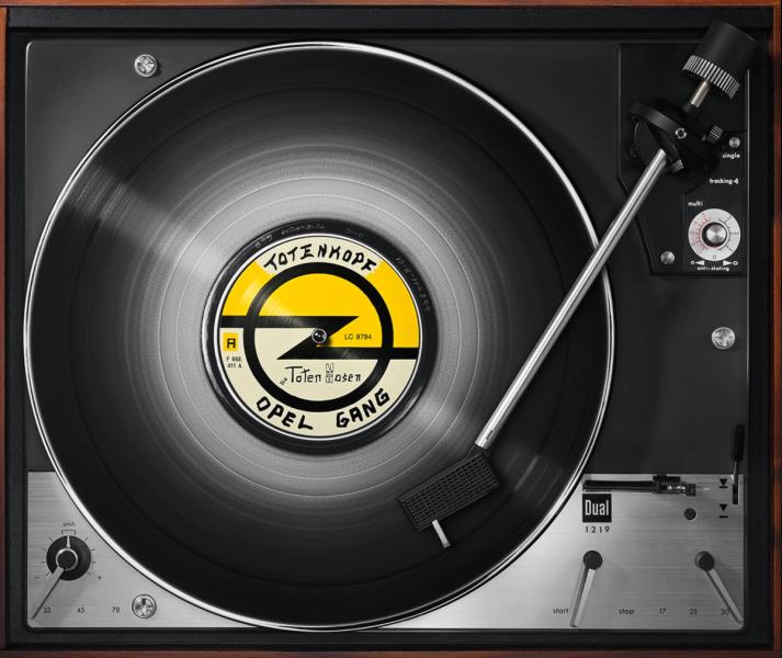 Kai Schäfer Photography Vintage Dual Record Player with Die Toten Hosen Vinyl Opel Gang