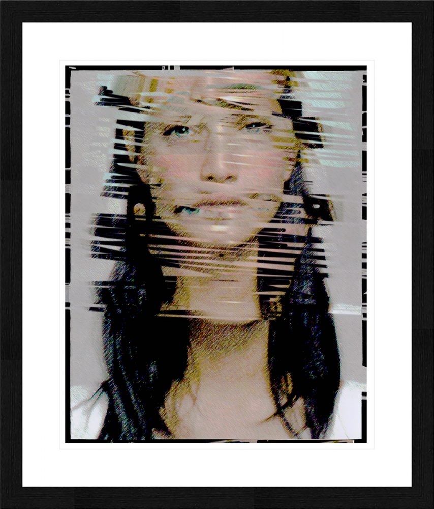 Martina Ziegler abstrakte Malerei Fotografie Frauen Portrait Überlagerung verzerrtes Gesicht