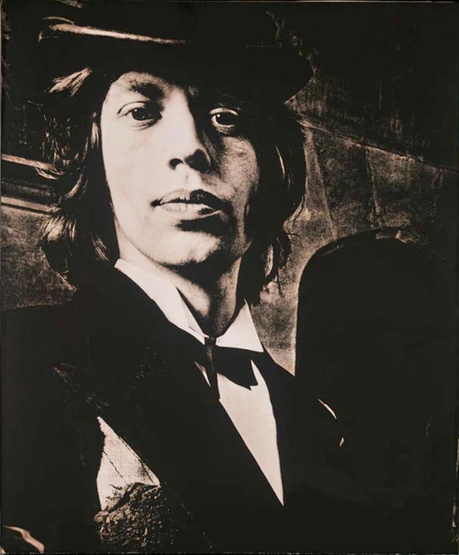 Michael Joseph's "Portrait of Mick" Fotografie aus dem berühmten Fotoshooting der Rolling Stones für ihr Album Beggars Banquet im Herrenhaus Sarum Chase, Hampstead, London, 1968. Originalfotografie, direkt vom Originalnegativ gedruckt.