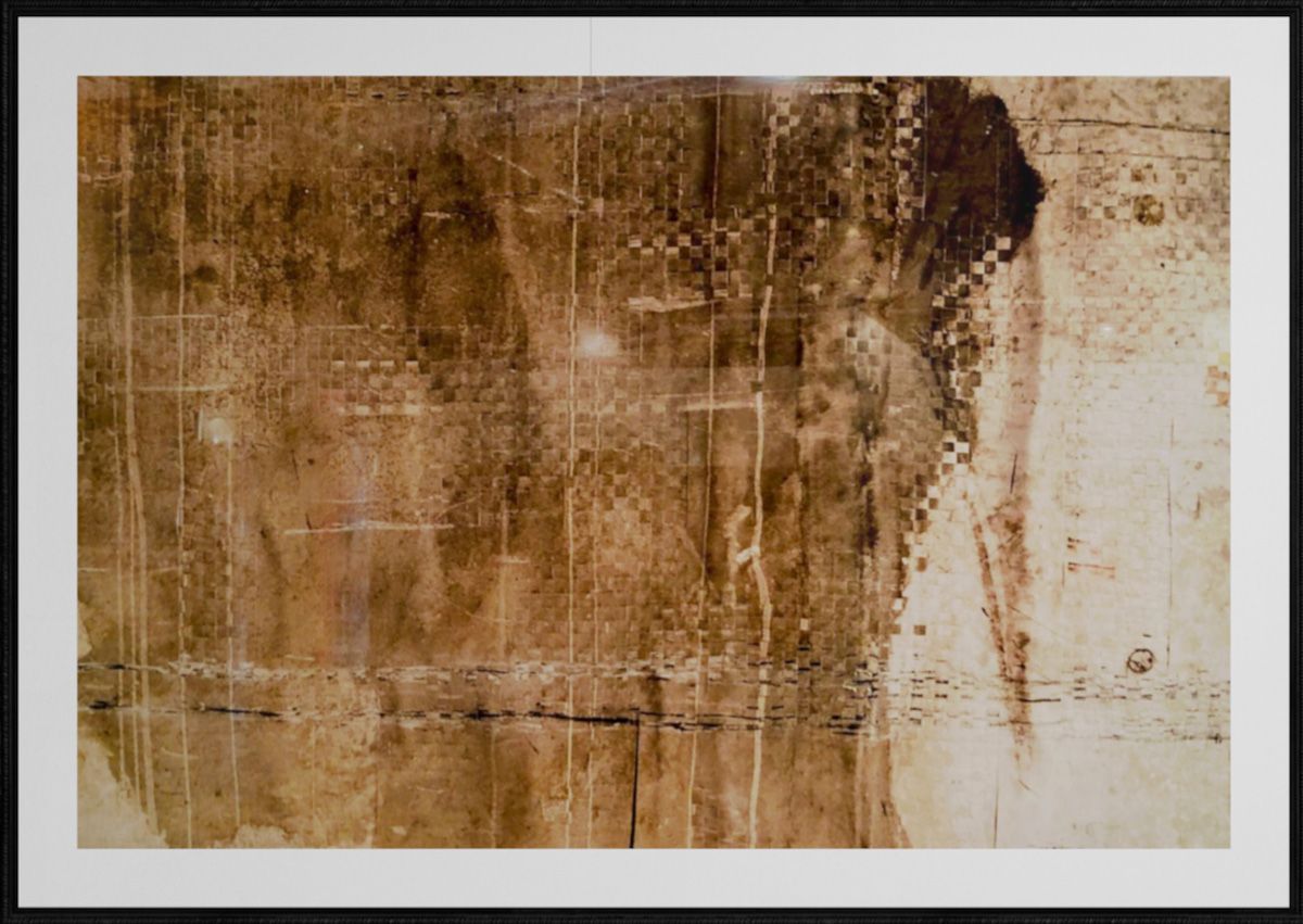 Georgia Ortner photographie abstraite empreinte brune surface tissée