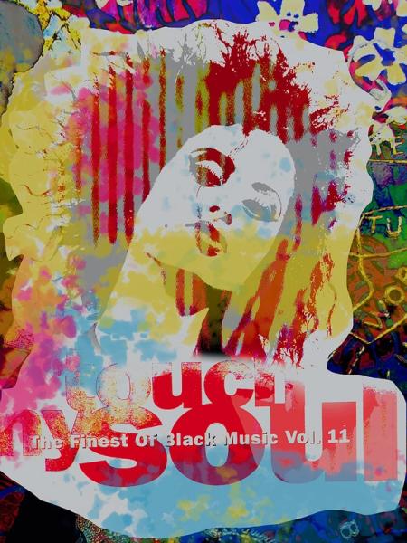 Ute Bruno abstract colourful photo illustration portrait of a woman with frizzy hair