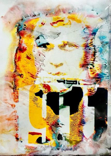Manfred Vogelsänger abstract analogue photography collage Steve McQueen distorted face and 911
