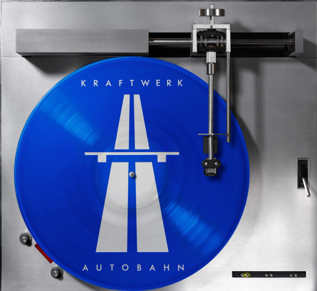 Kai Schäfer Fotografie Silber Schallplatten Spieler mit Kraftwerk Autobahn Vinyl