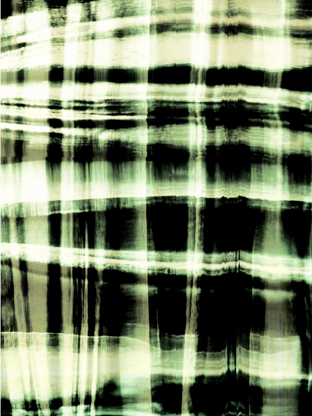 摄影，Michael Monney aka acylmx的扫描照片，绿色和黑色的抽象图像