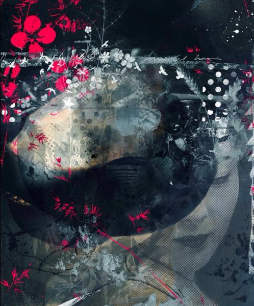 Teis Albers  Malerei Collage China Girl 