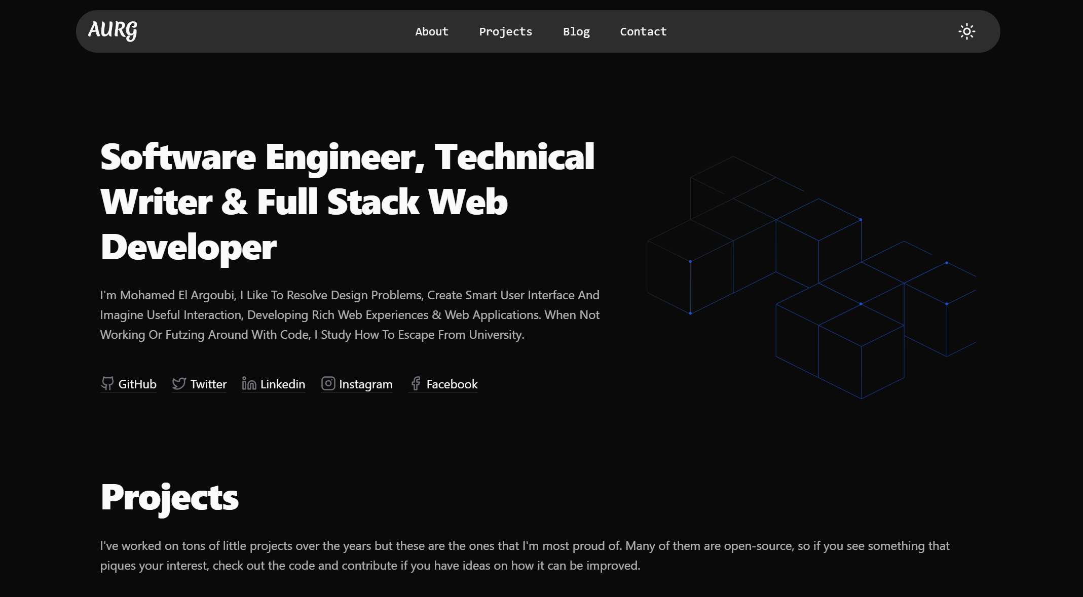 Portfolio | Project | Mohamed El argoubi | Software engineer