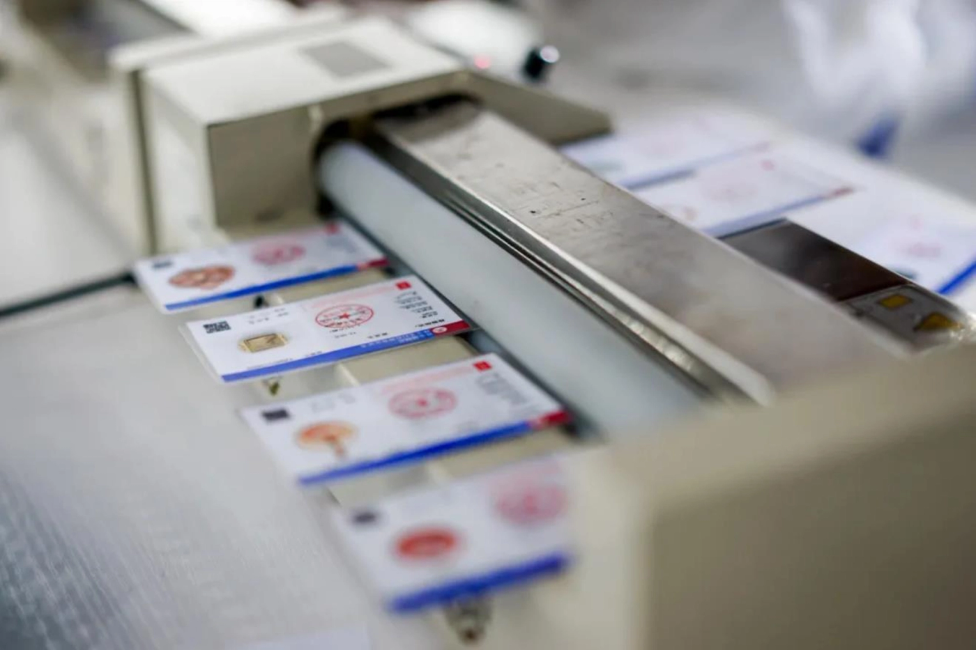 Image of Certificates Being Laminated