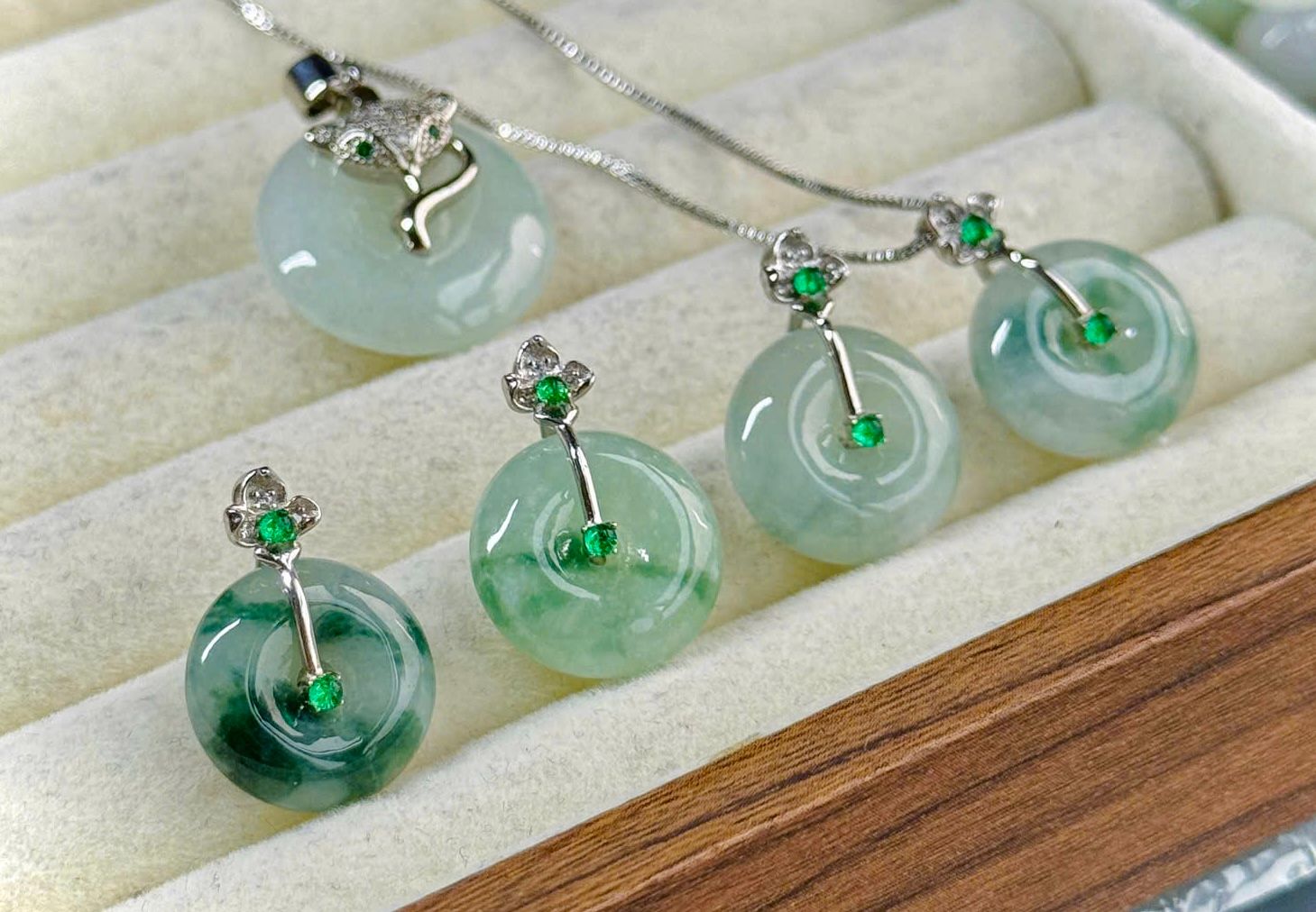 Jadeite Pendants by BingBing Jade