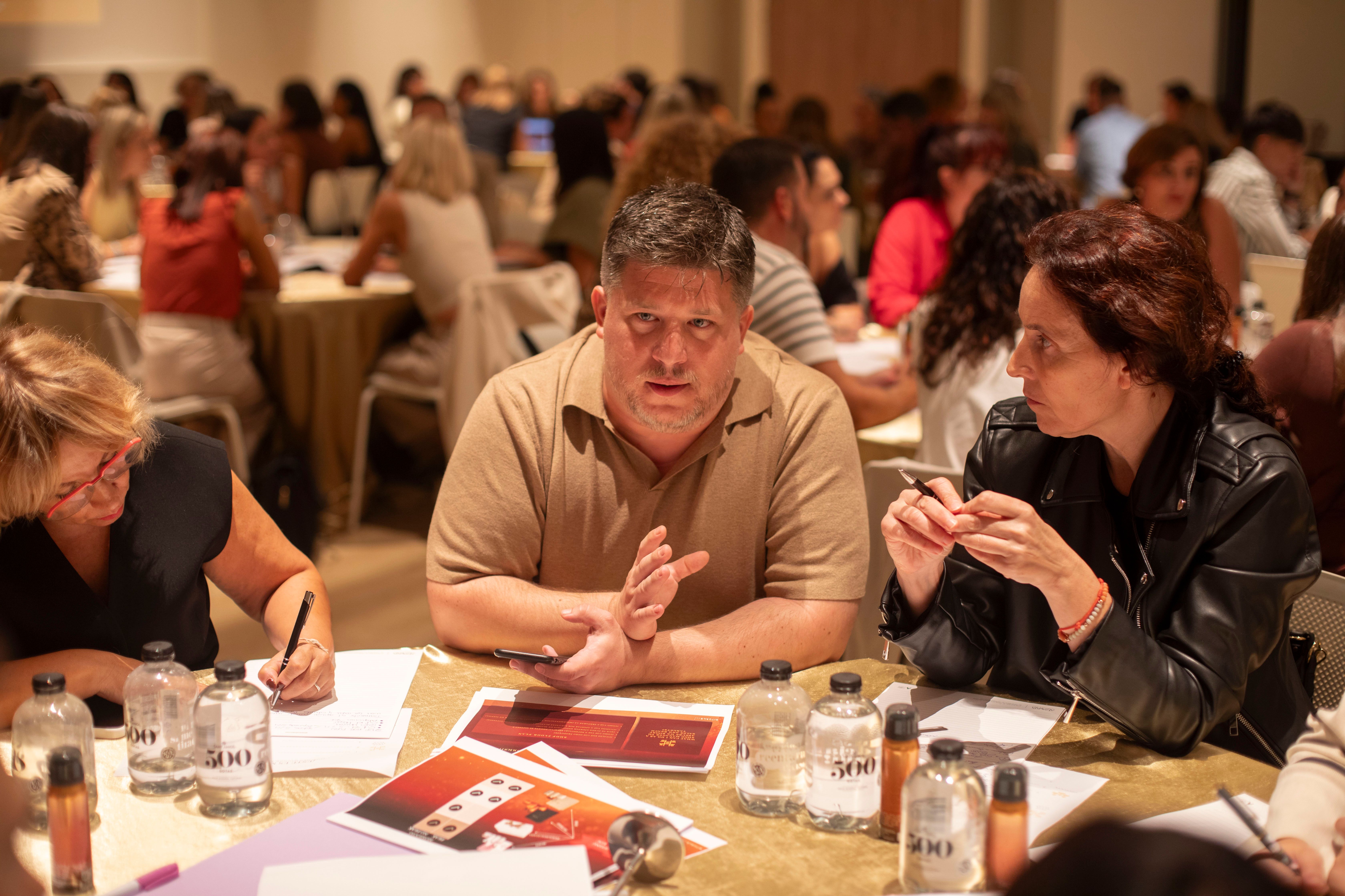 Colleagues following workshops