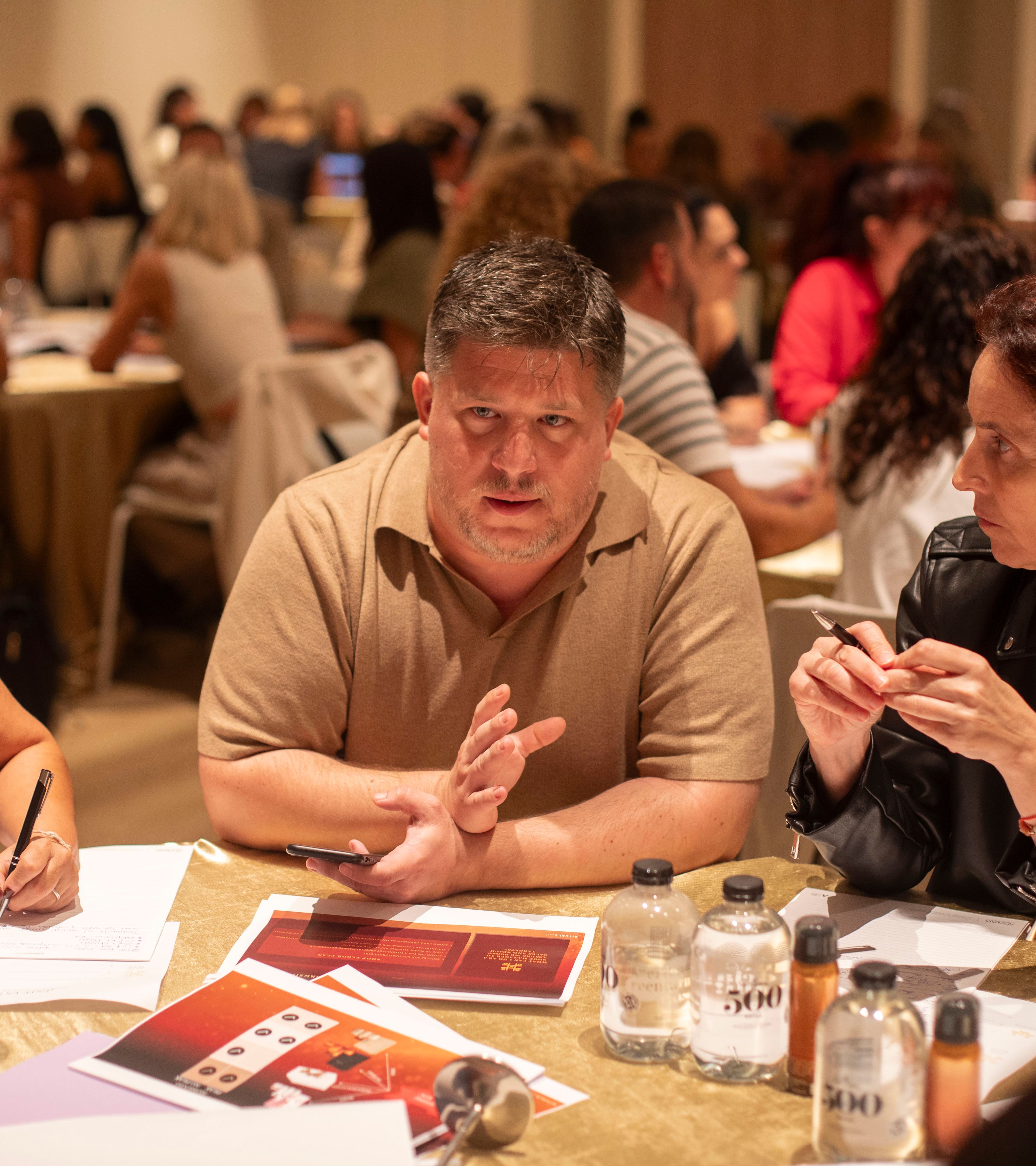 Colleagues following workshops