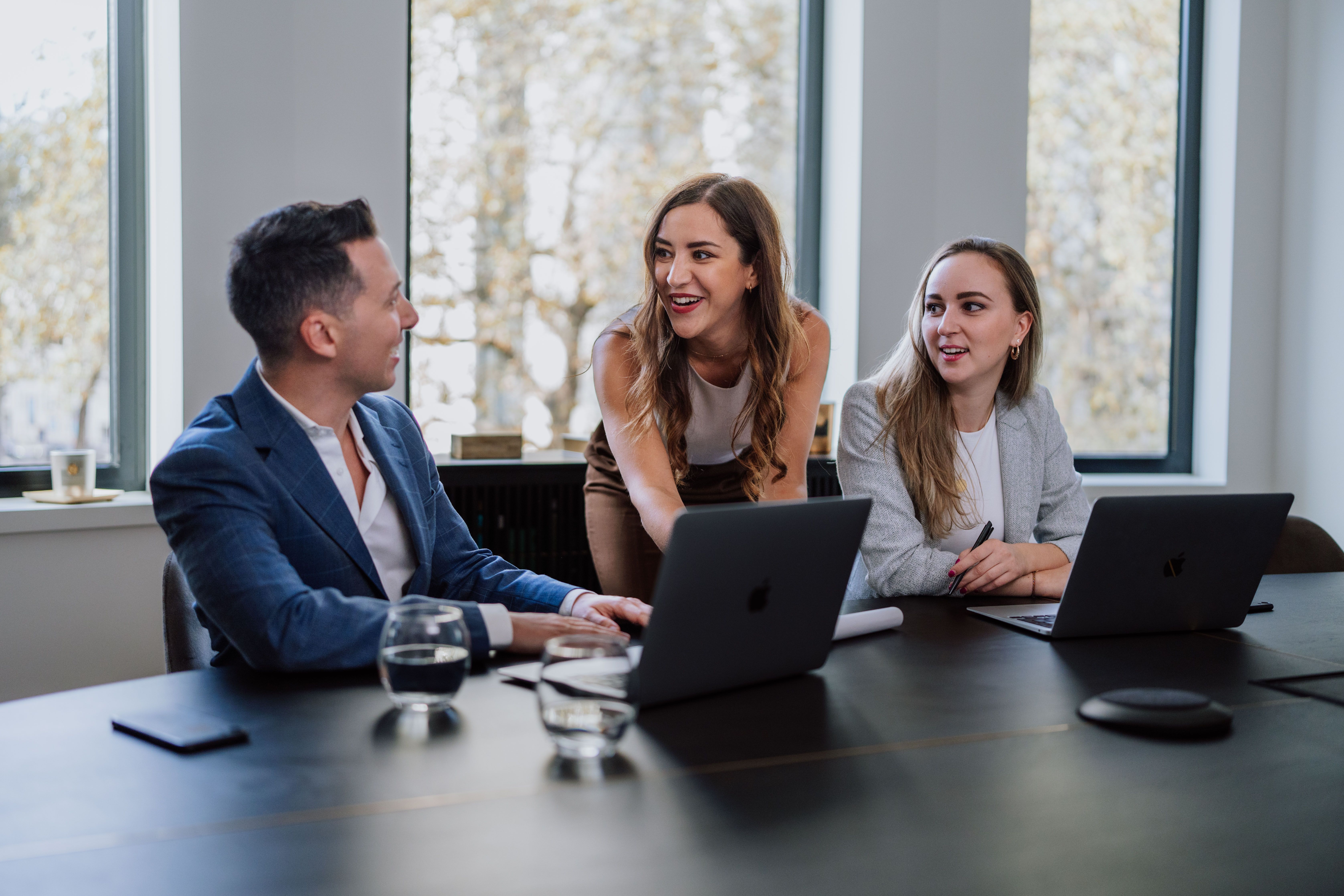 Employees in office